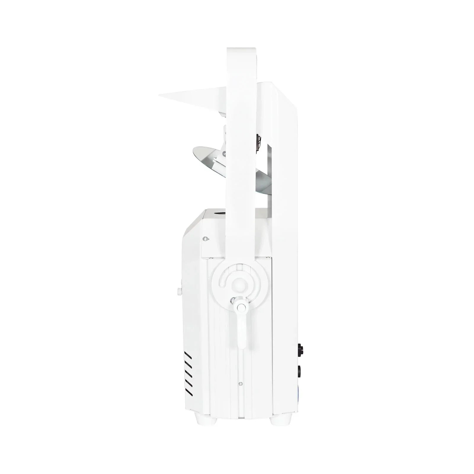 2 x Equinox Helix Scan XP 150W Scanner White With Carry Bag and DMX Cable