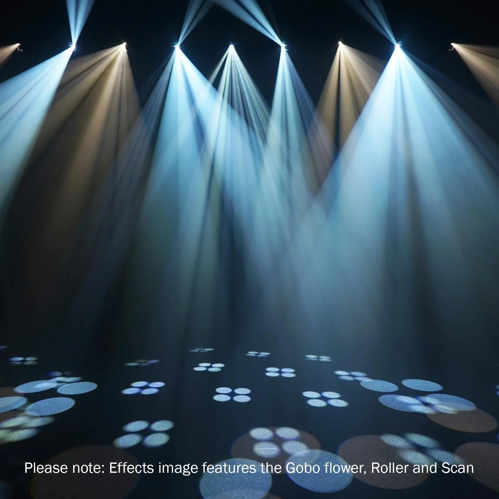 2 x Equinox Helix Scan XP 150W Scanner White With Carry Bag and DMX Cable