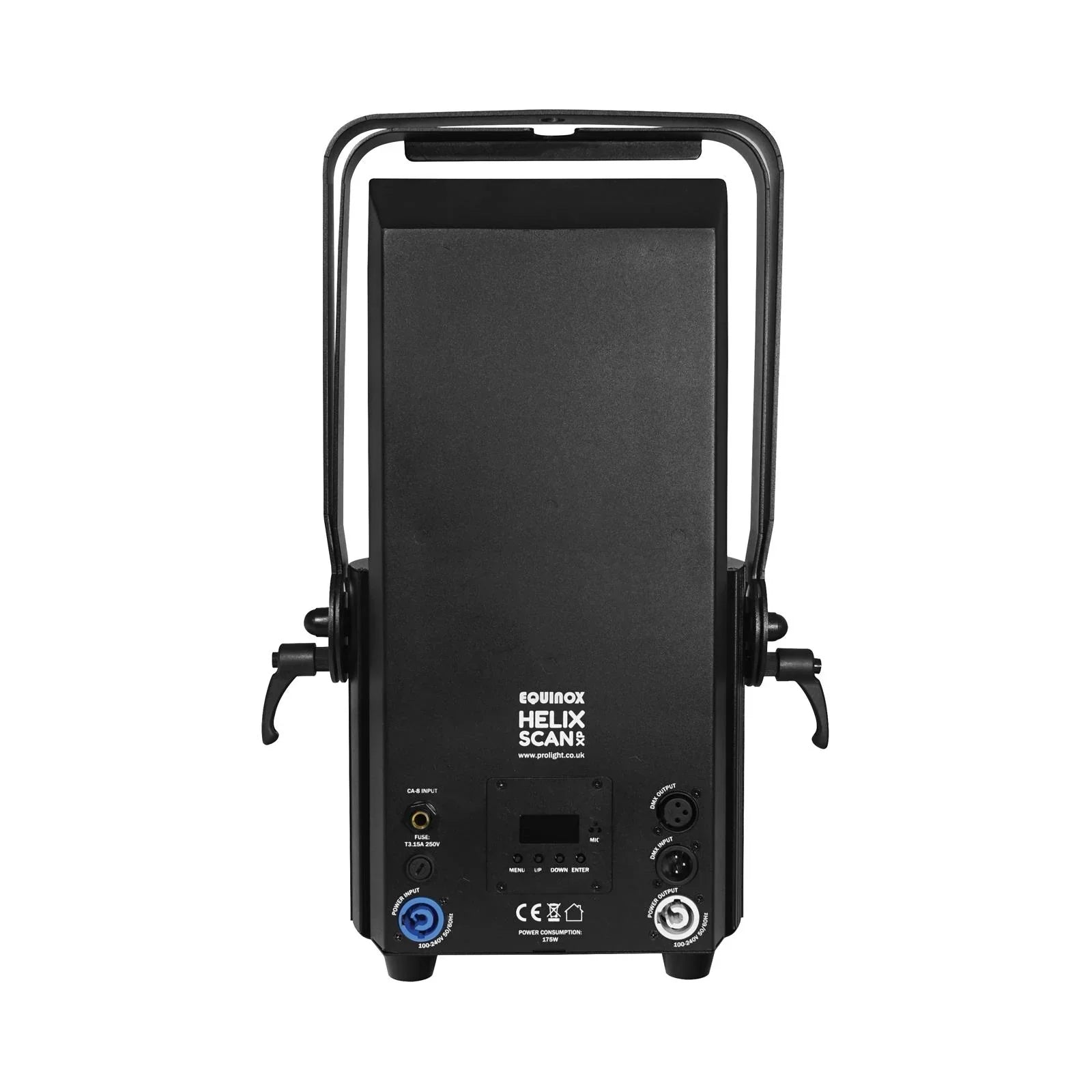 2 x Equinox Helix Scan XP 150W Scanner with DMX Cable and Carry Bags