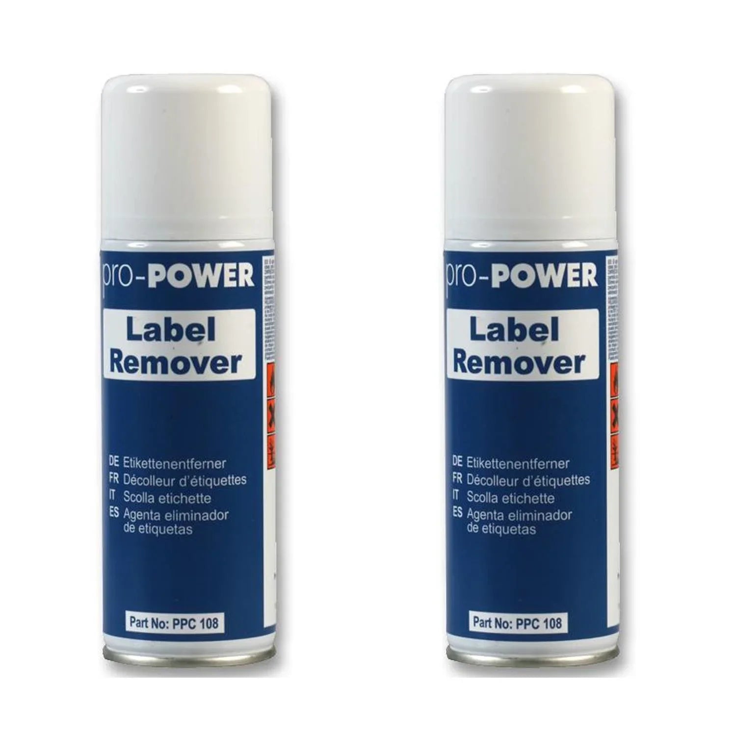 2 x Pro-Power 200ml Label Remover