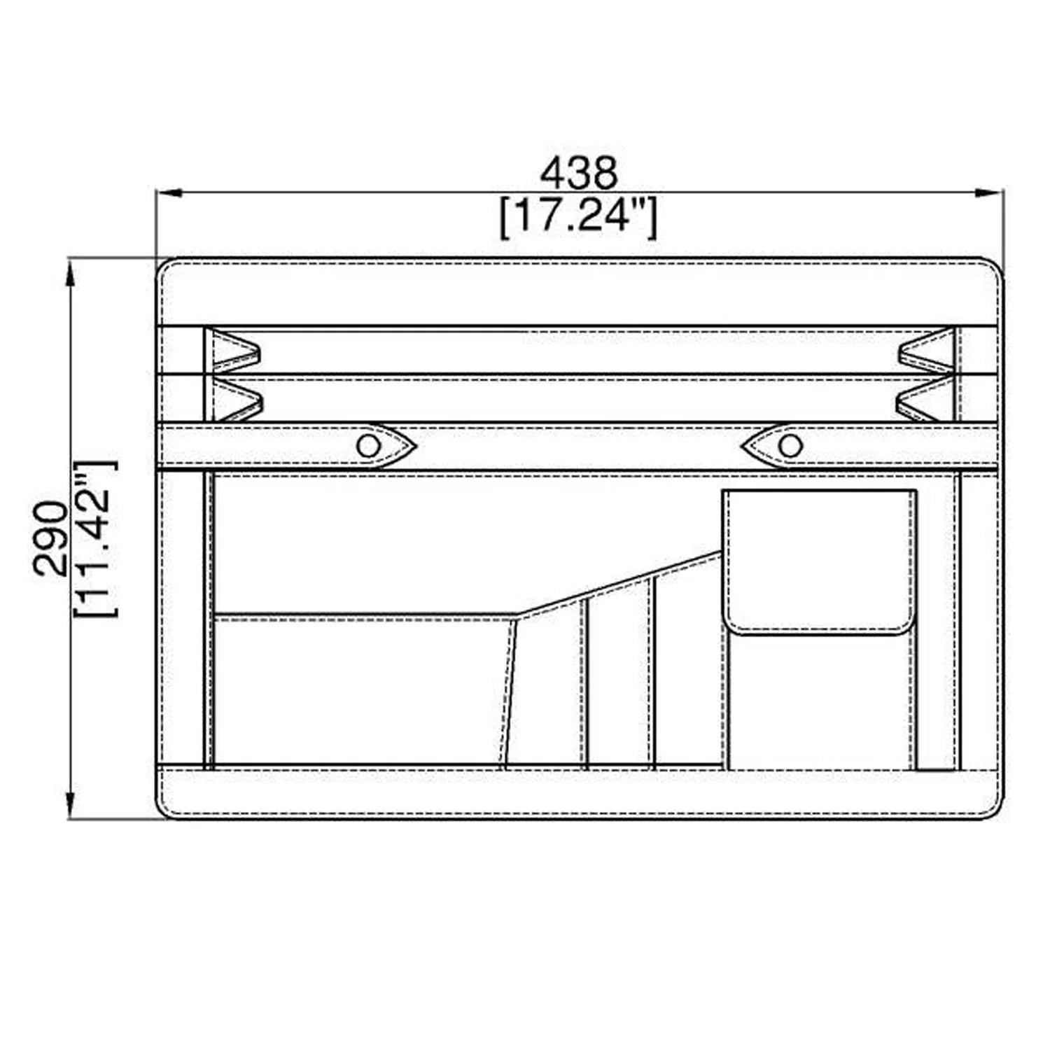 Penn Elcom Briefcase Insert Pouch 438 x 290mm