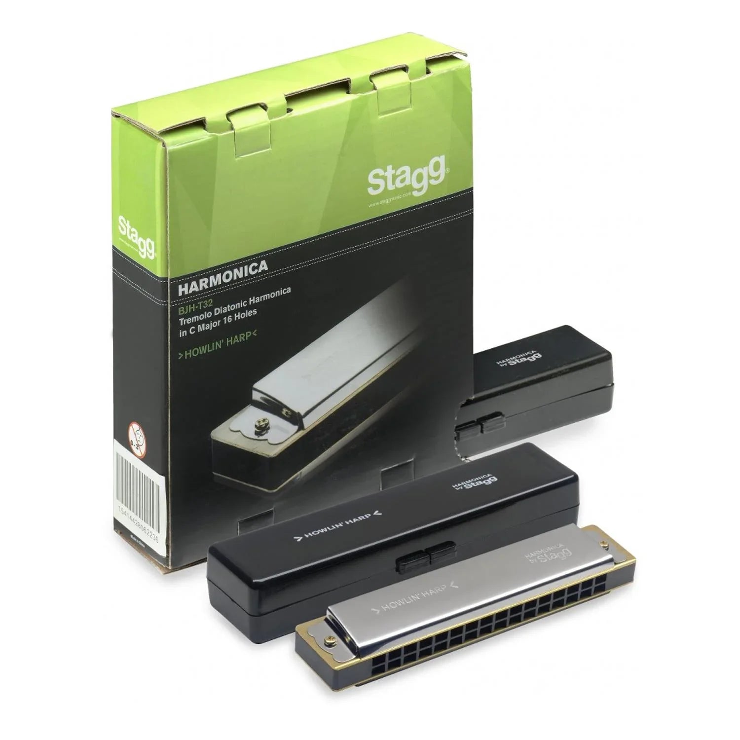 Stagg BJH-T32 Howlin Harp Tremolo Diatonic Harmonica in C major