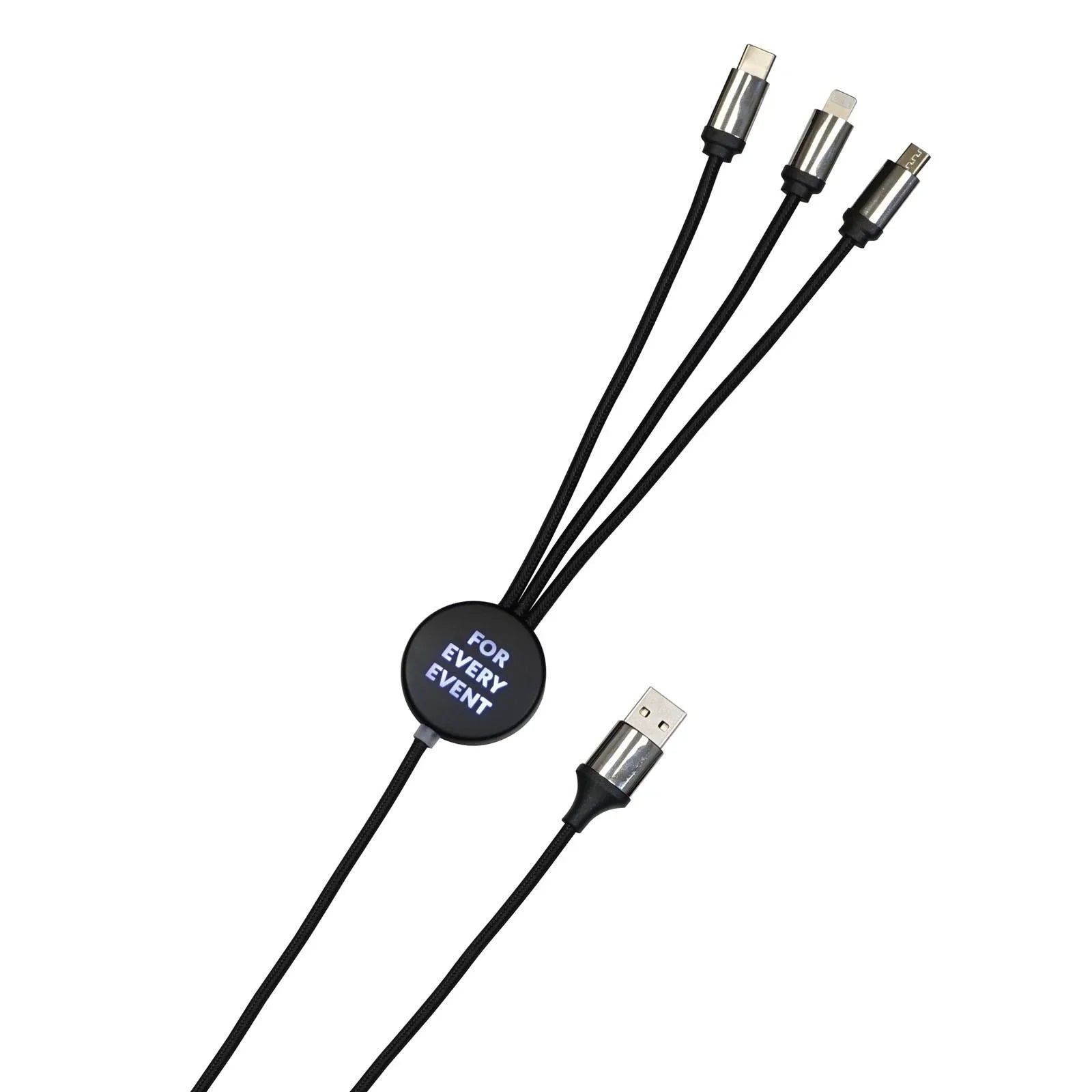 Prolight USB Charging Cable USB-C, Lightning, Micro-USB Lead