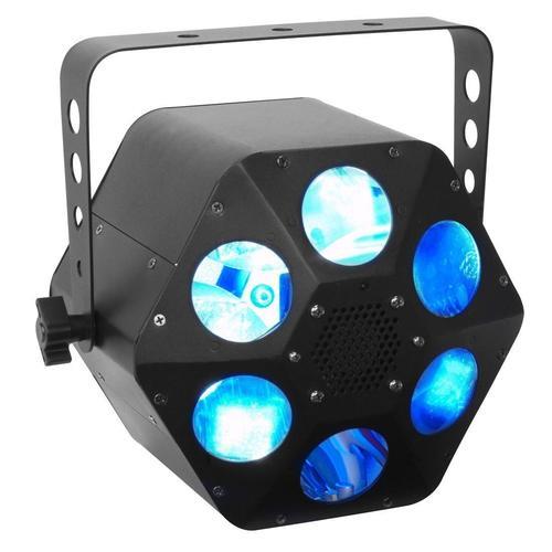 2 X ADJ Quad Phase HP 32 Watt Led Effect With DMX Cable