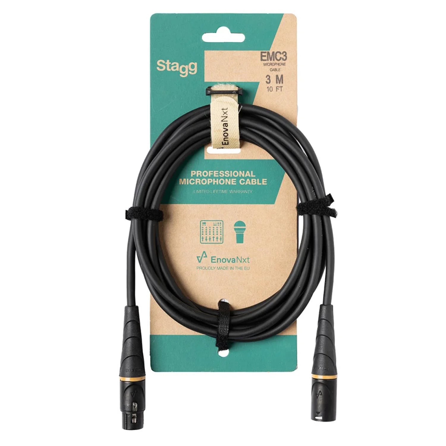 Stagg EMC3 E-Series EnovaNEXT 3M XLR Microphone Cable