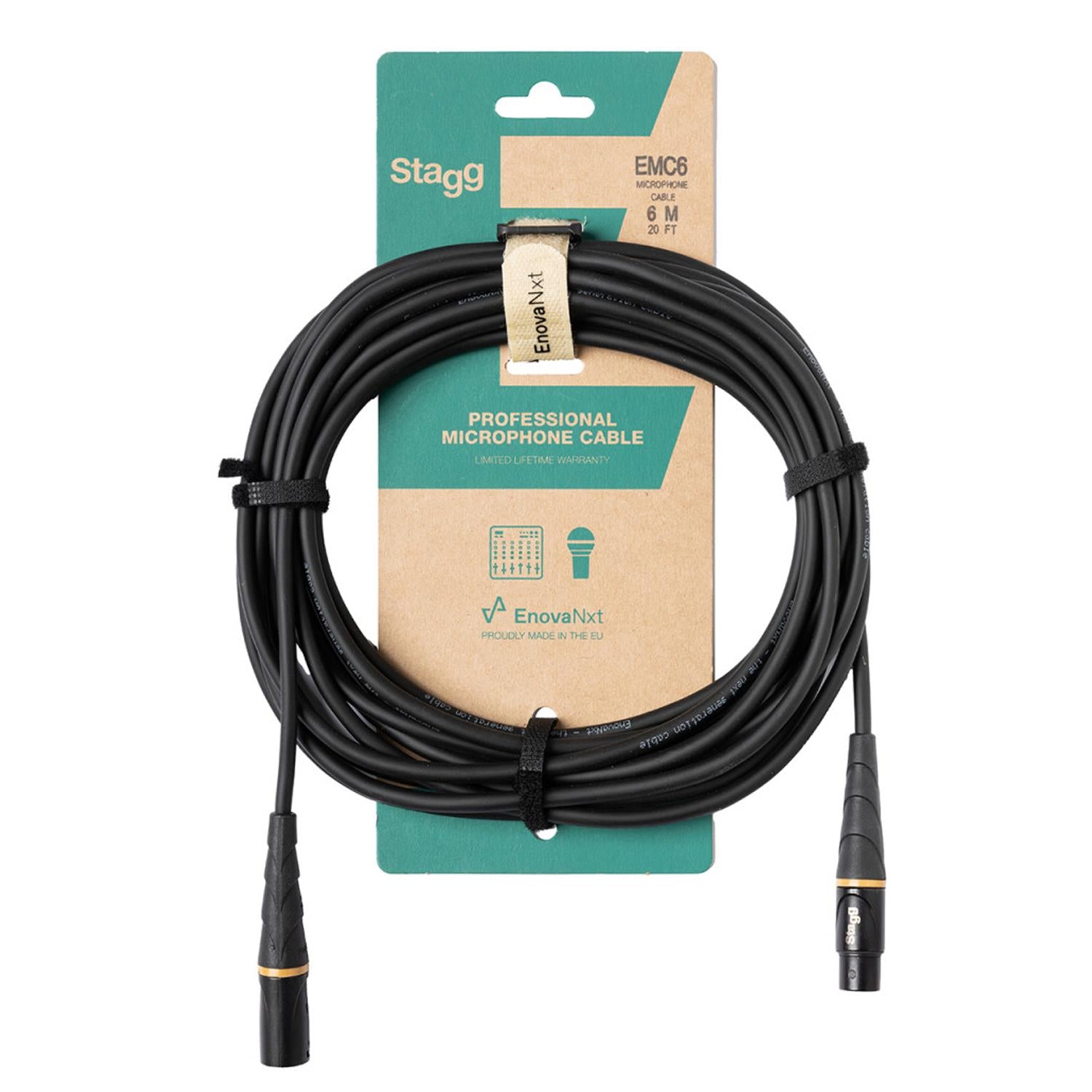 Stagg EMC6 E-Series EnovaNEXT 6M XLR Microphone Cable