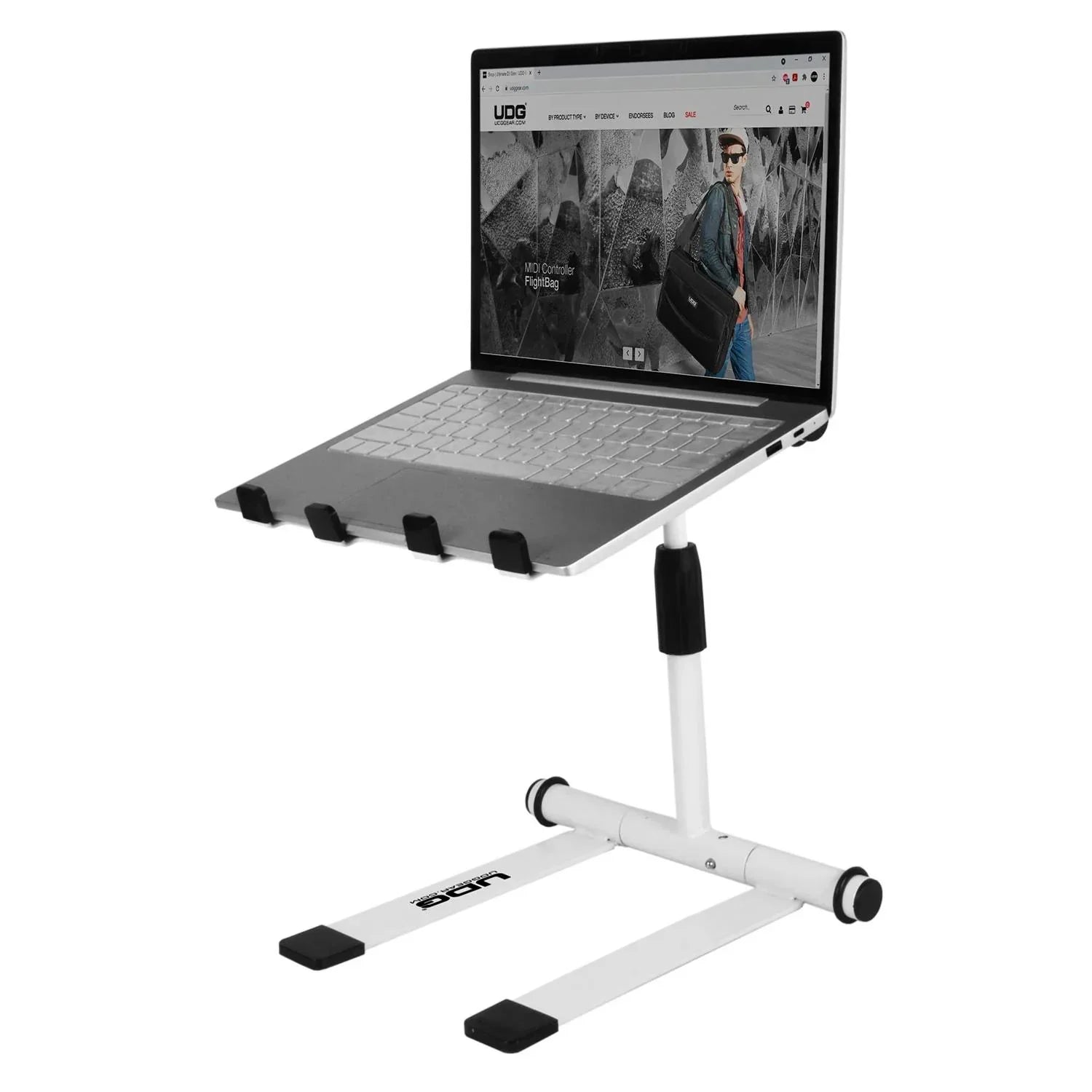 UDG Ultimate Height White Adjustable Laptop Stand