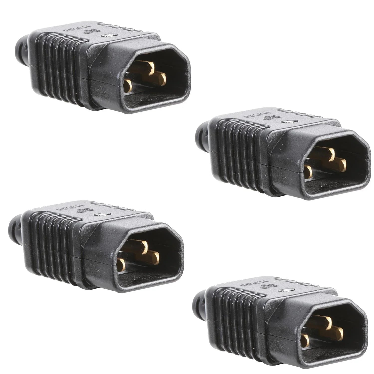 4 x Pro-Elec Rewrieable IEC C14 Plug