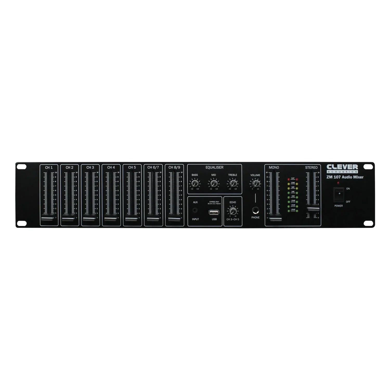 Clever Acoustics ZM 107 19" Rackmount Audio Mixer
