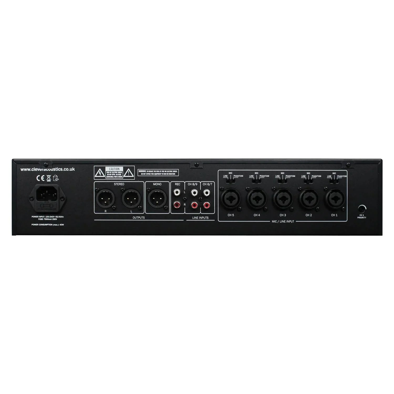 Clever Acoustics ZM 107 19" Rackmount Audio Mixer