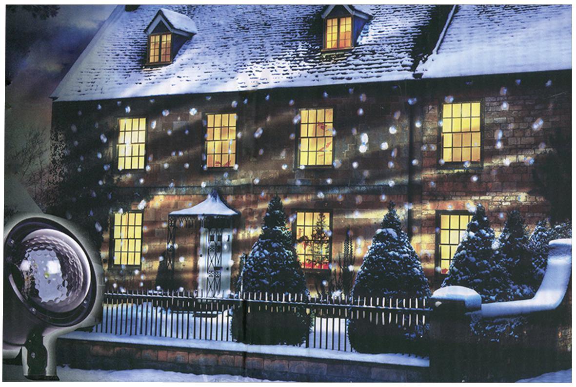 18cm Snowfall Projector Christmas Indoors Outdoors