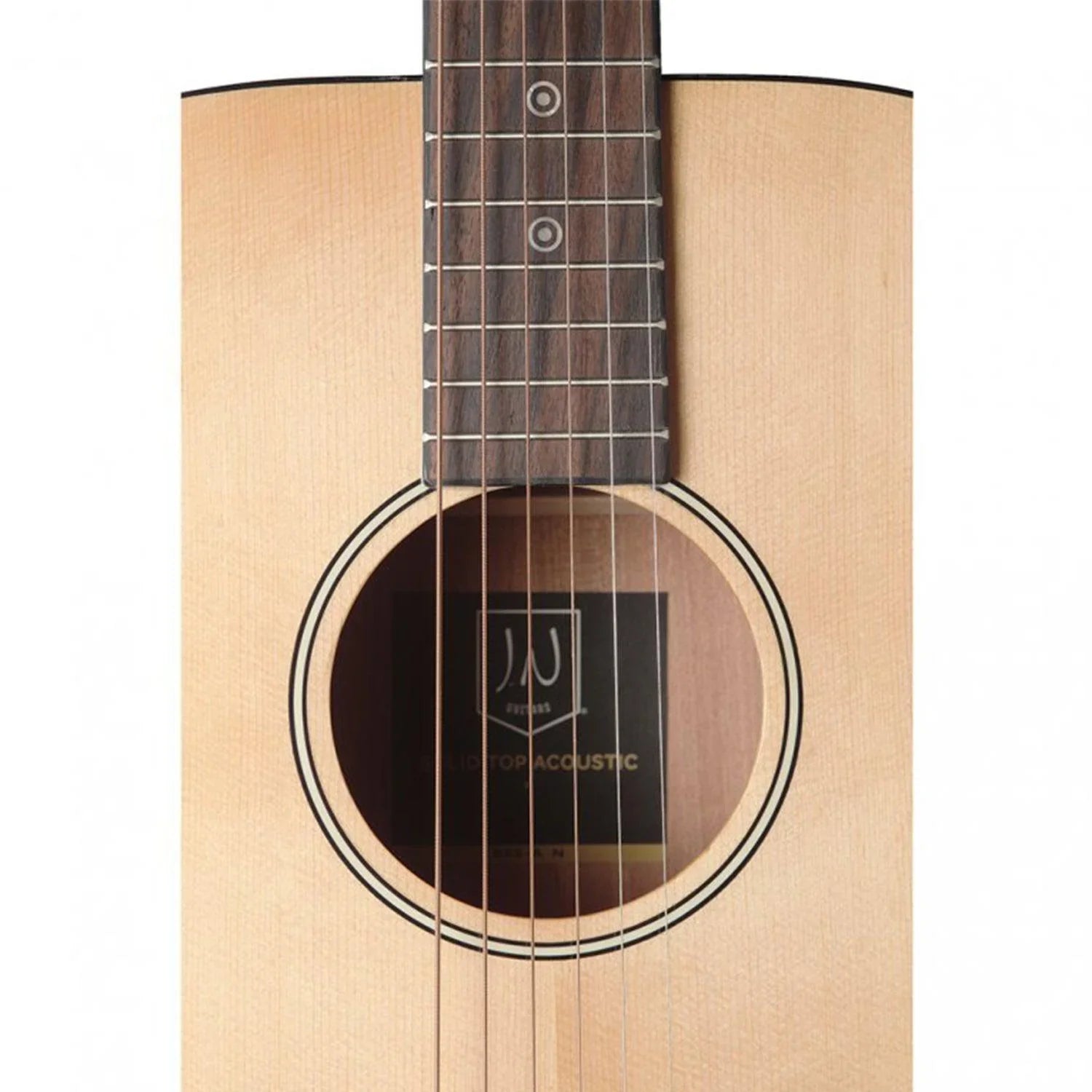 J.N Guitars BES-A N Natural-Coloured Acoustic Auditorium Guitar with Solid Spruce Top, Bessie series - DY Pro Audio