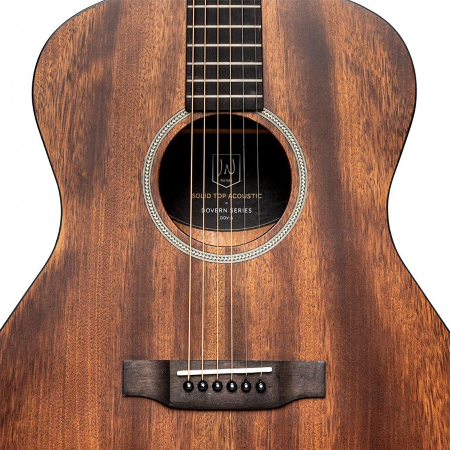 J.N.Guitars DOV-A Acoustic Auditorium Guitar with Solid Mahogany Top, Dovern series - DY Pro Audio