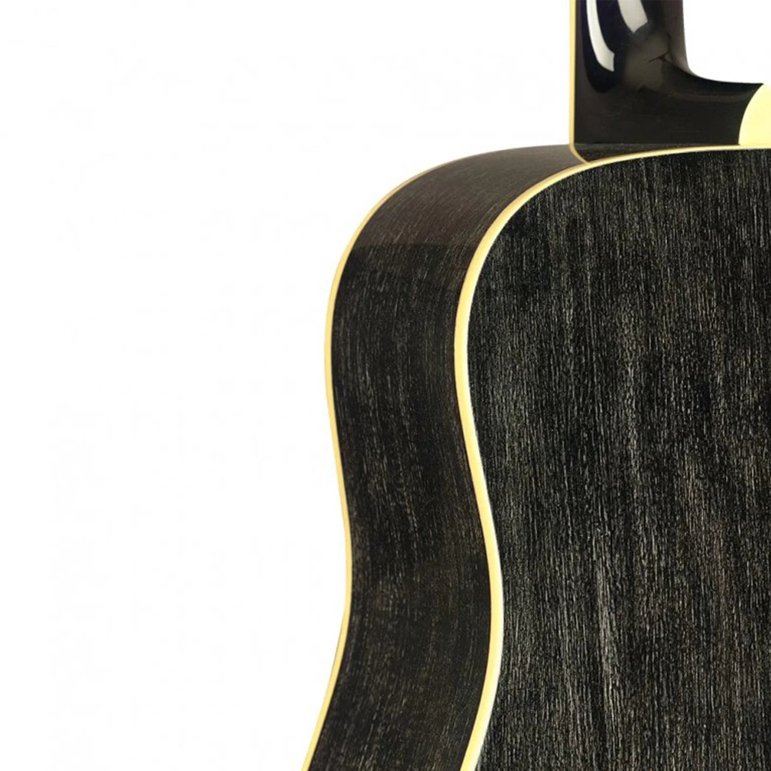 J.N.Guitars YAK-D Acoustic Dreadnought Guitar with Solid Mahogany Top, Yakisugi series - DY Pro Audio