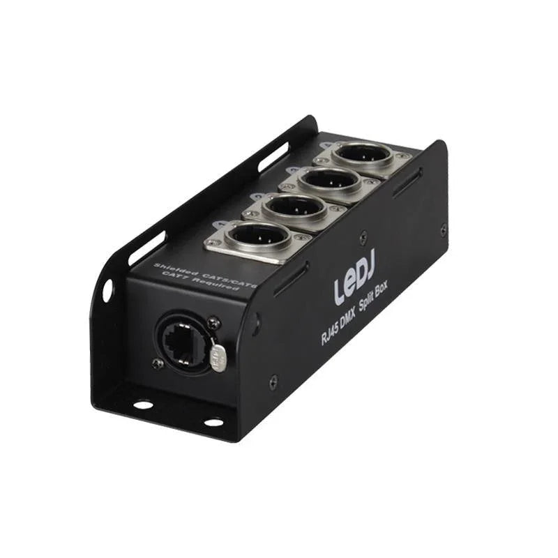 LEDJ 5-Pin XLR Male Plugs etherCON to DMX Multicore Adaptors - DY Pro Audio