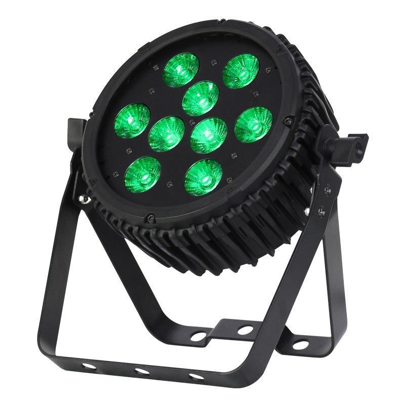 LEDJ 9HEX10 RGBWAUV Intense LED Slim Par Black - DY Pro Audio