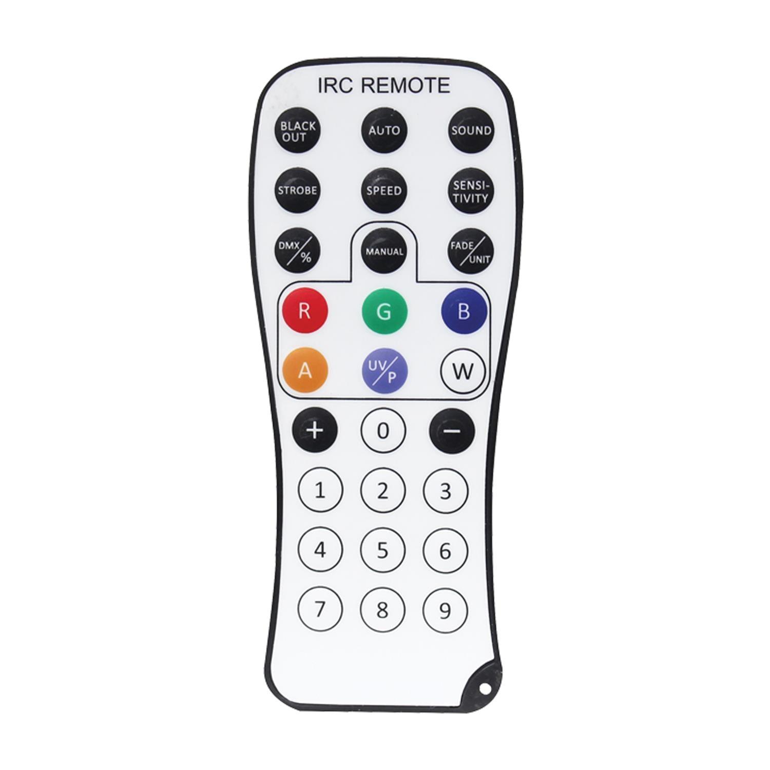 LEDJ IR Remote for Colour Raider Uplighter, MaxiParQuad & More - DY Pro Audio