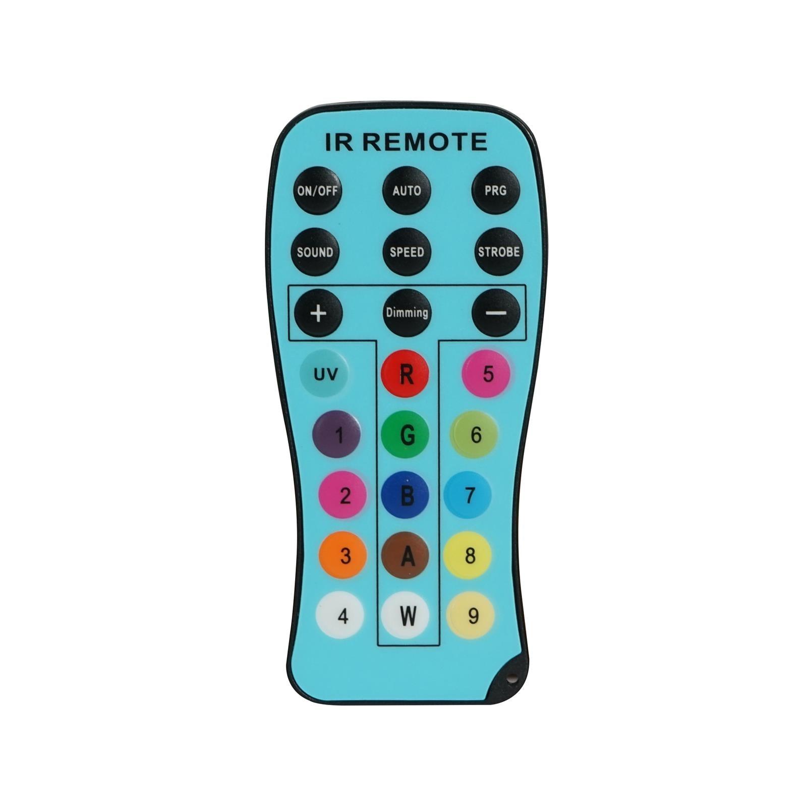 LEDJ IR Remote for Spectra HEX Fixtures (RGBWAUV) - DY Pro Audio