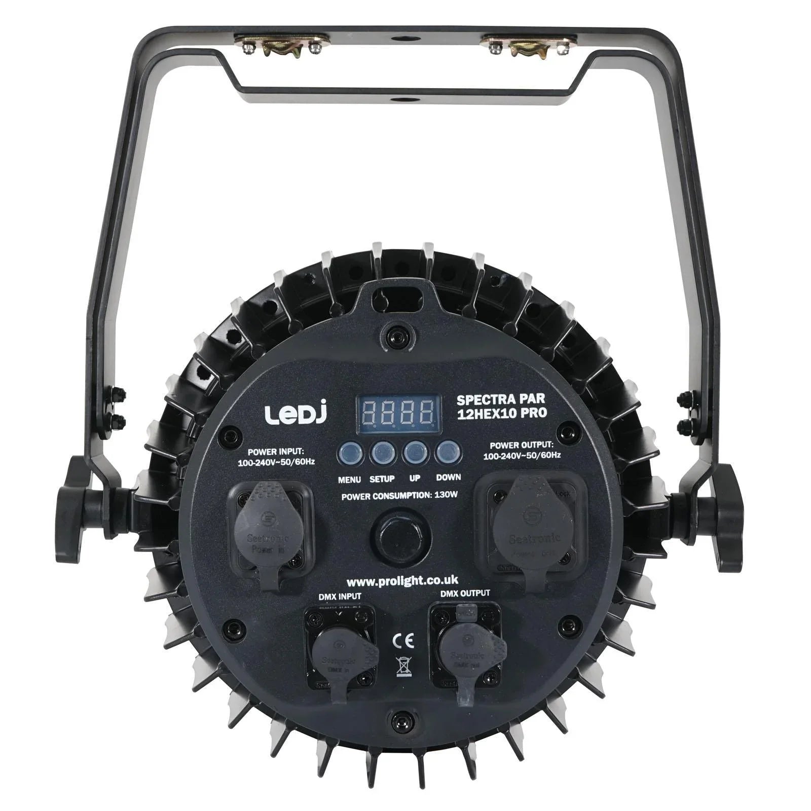 LEDJ Spectra Par 12HEX10 RGBWAUV 12 x 10w Pro Par IP65 Can - DY Pro Audio