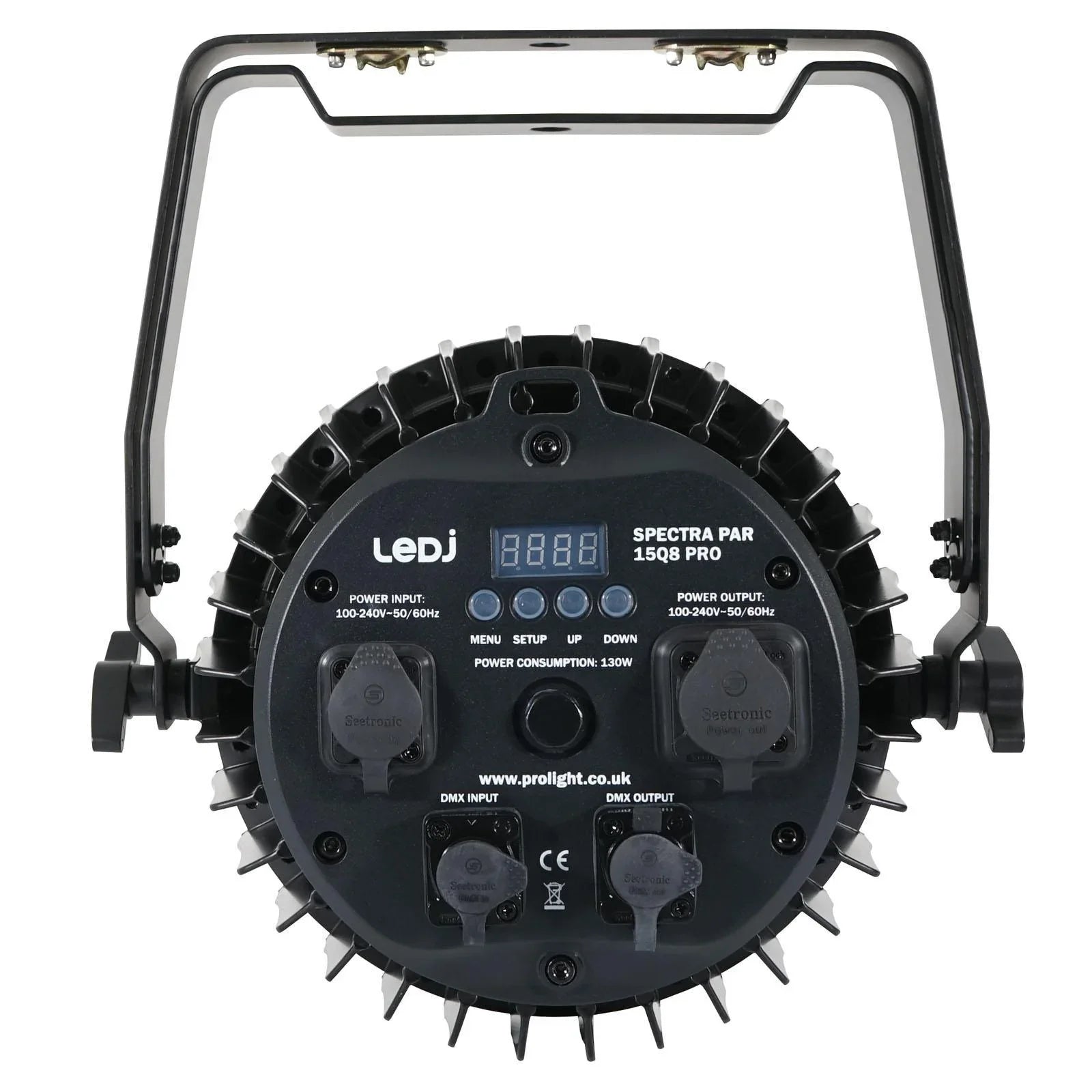 LEDJ Spectra Par 15Q8 RGBW 15 x 8W Pro Exterior Par Can - DY Pro Audio