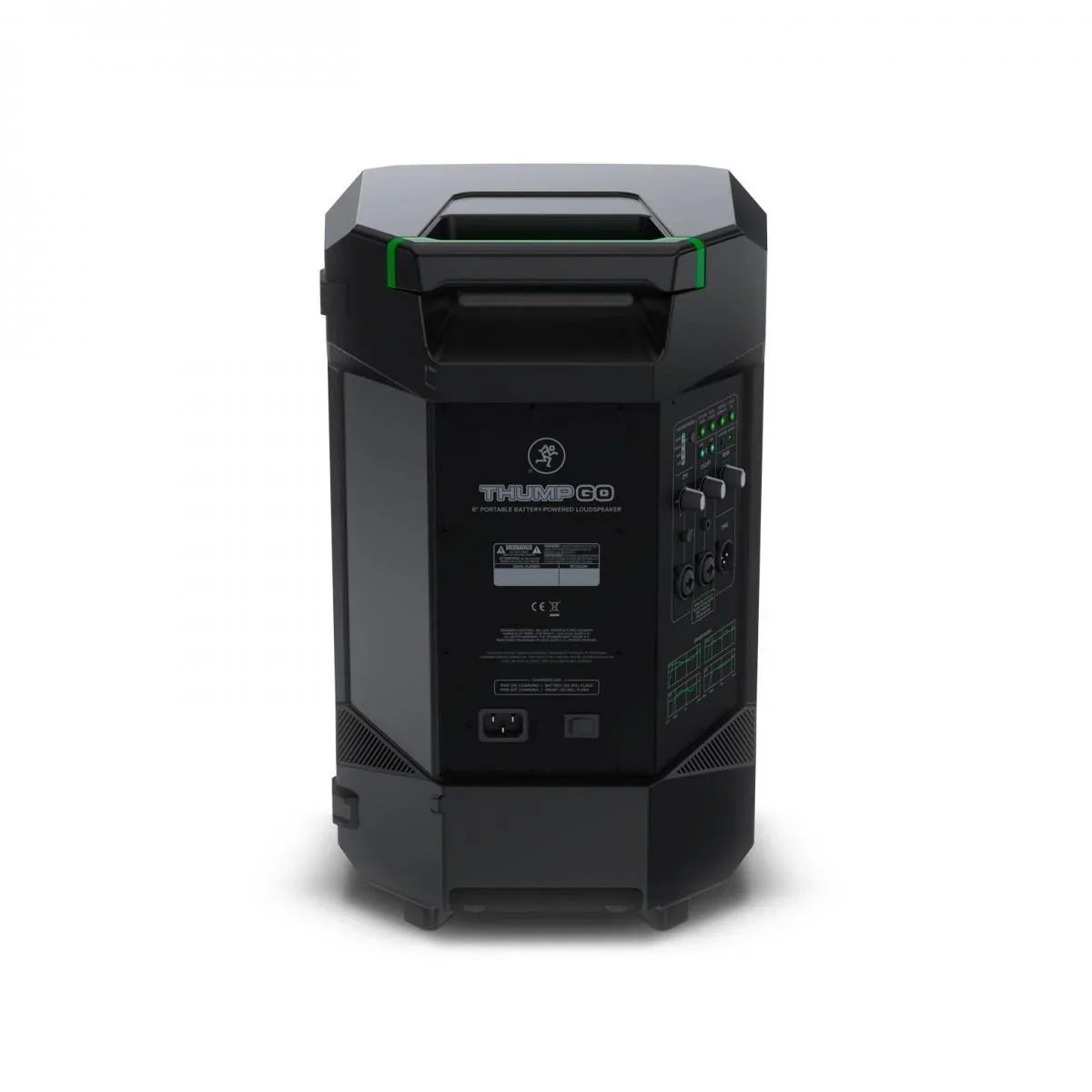 2 X Mackie Thump GO Portable Battery Powered Speakers With Stands and Cables