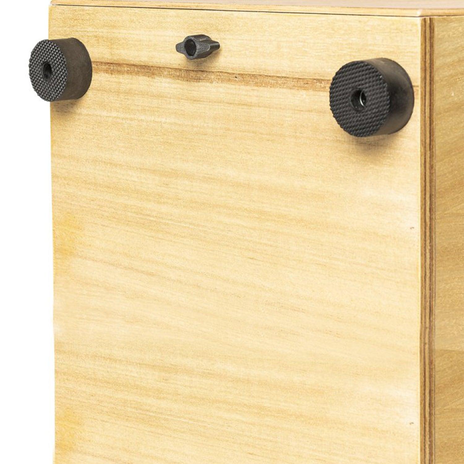 Nativo INIC-BLACK Inicia Series Standard-Sized Class A Oak Cajon with Black Front Board Finish - DY Pro Audio