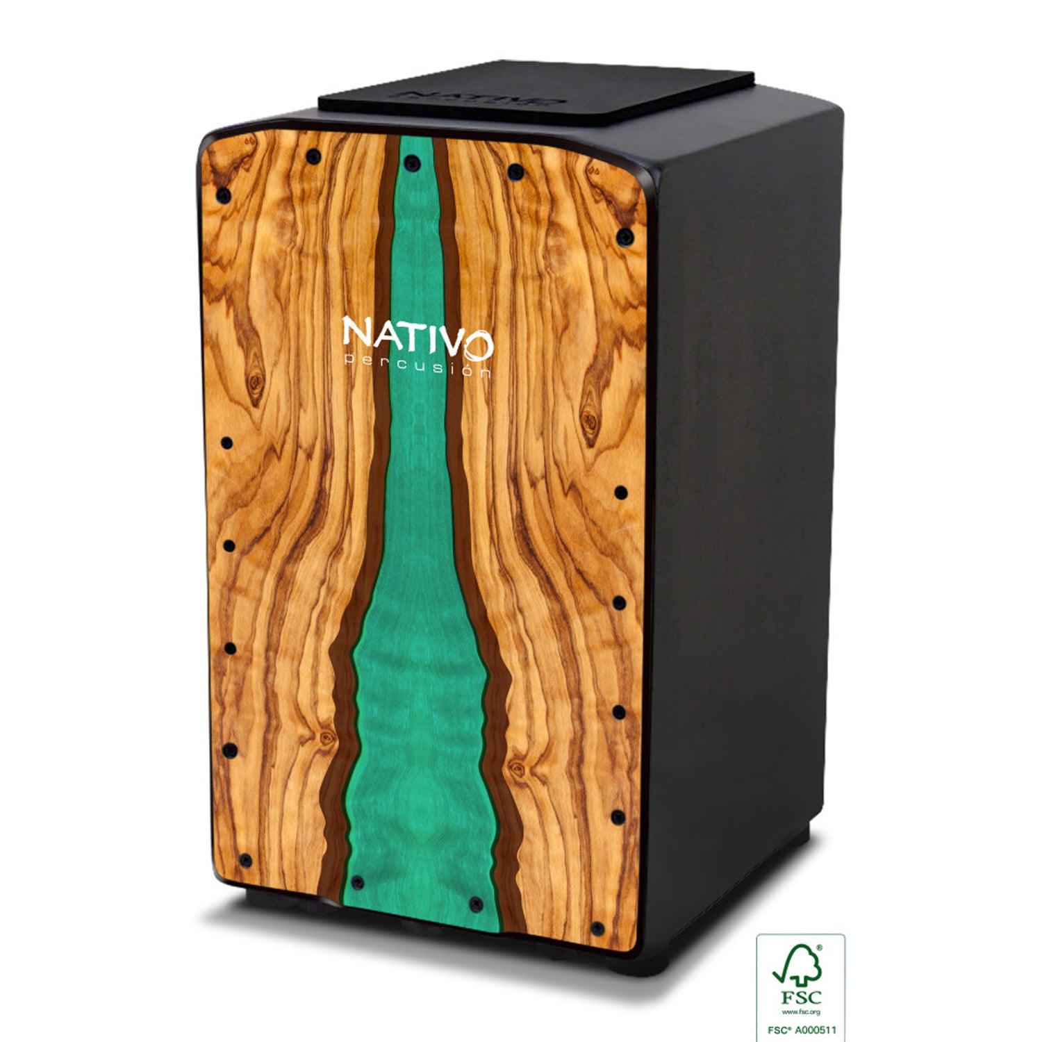 Nativo PRO-WAVE Pro Series Cajon Wave Front Board Finish - DY Pro Audio