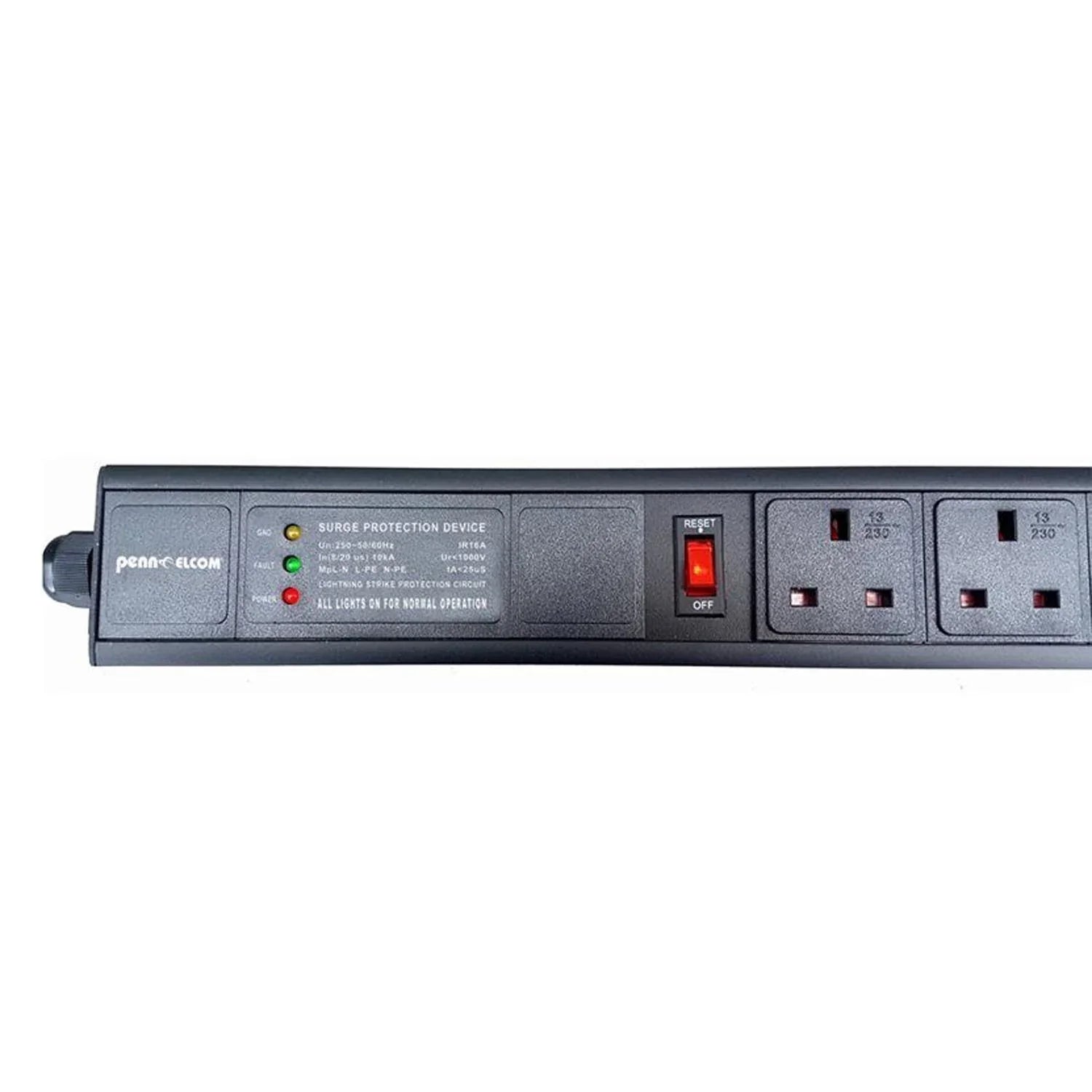 Penn Elcom 20 Way UK Vertical Rack Mount PDU - DY Pro Audio