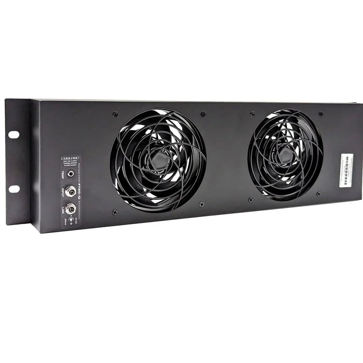 Penn Elcom FP02-Q-3U 3U Low Noise Heat Extraction Unit with Two Fans - DY Pro Audio