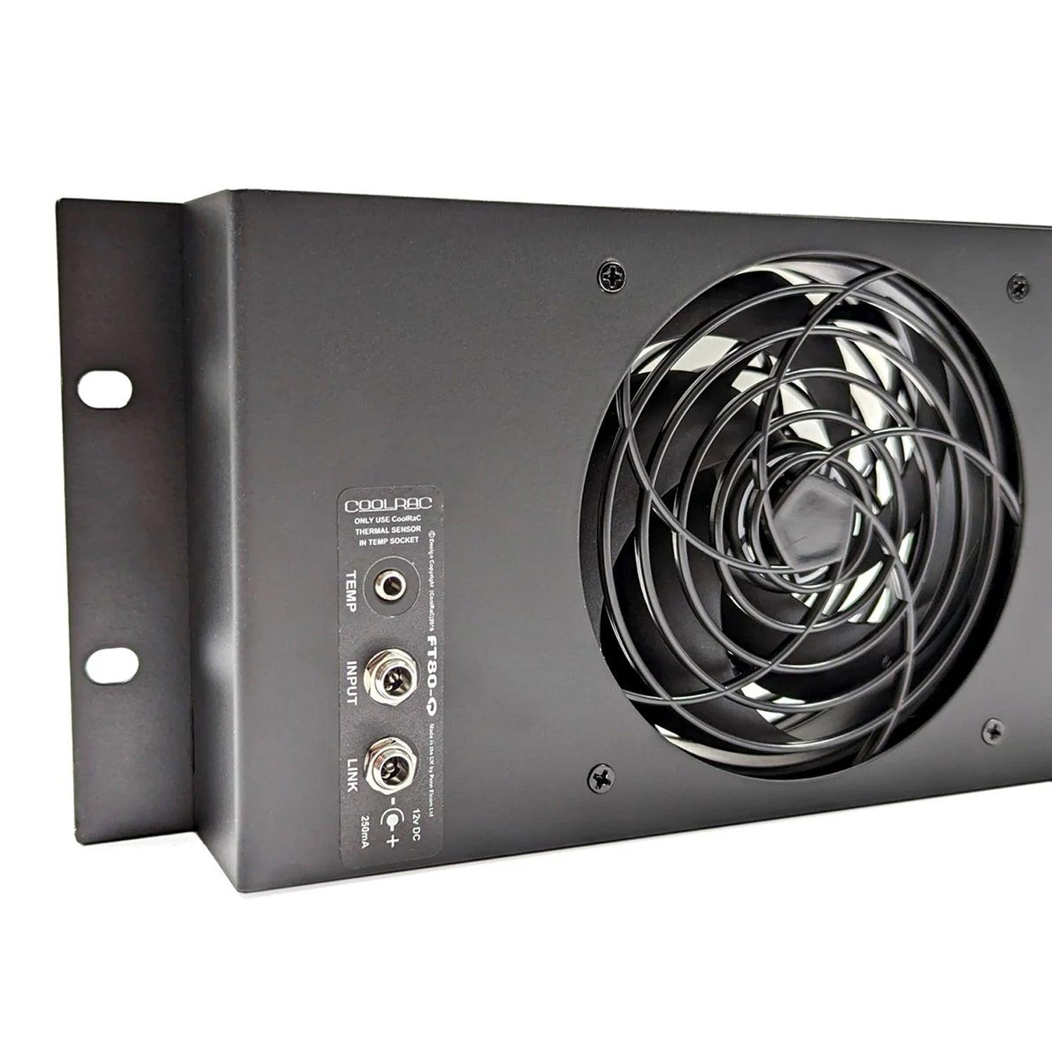 Penn Elcom FP02-Q-3U 3U Low Noise Heat Extraction Unit with Two Fans - DY Pro Audio