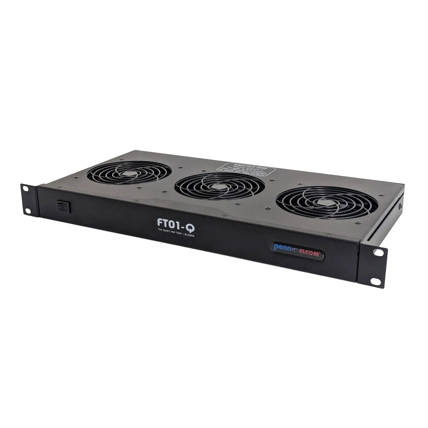 Penn Elcom FT01-Q 1U / 6U Quiet and Versatile Rack Fan Unit - DY Pro Audio