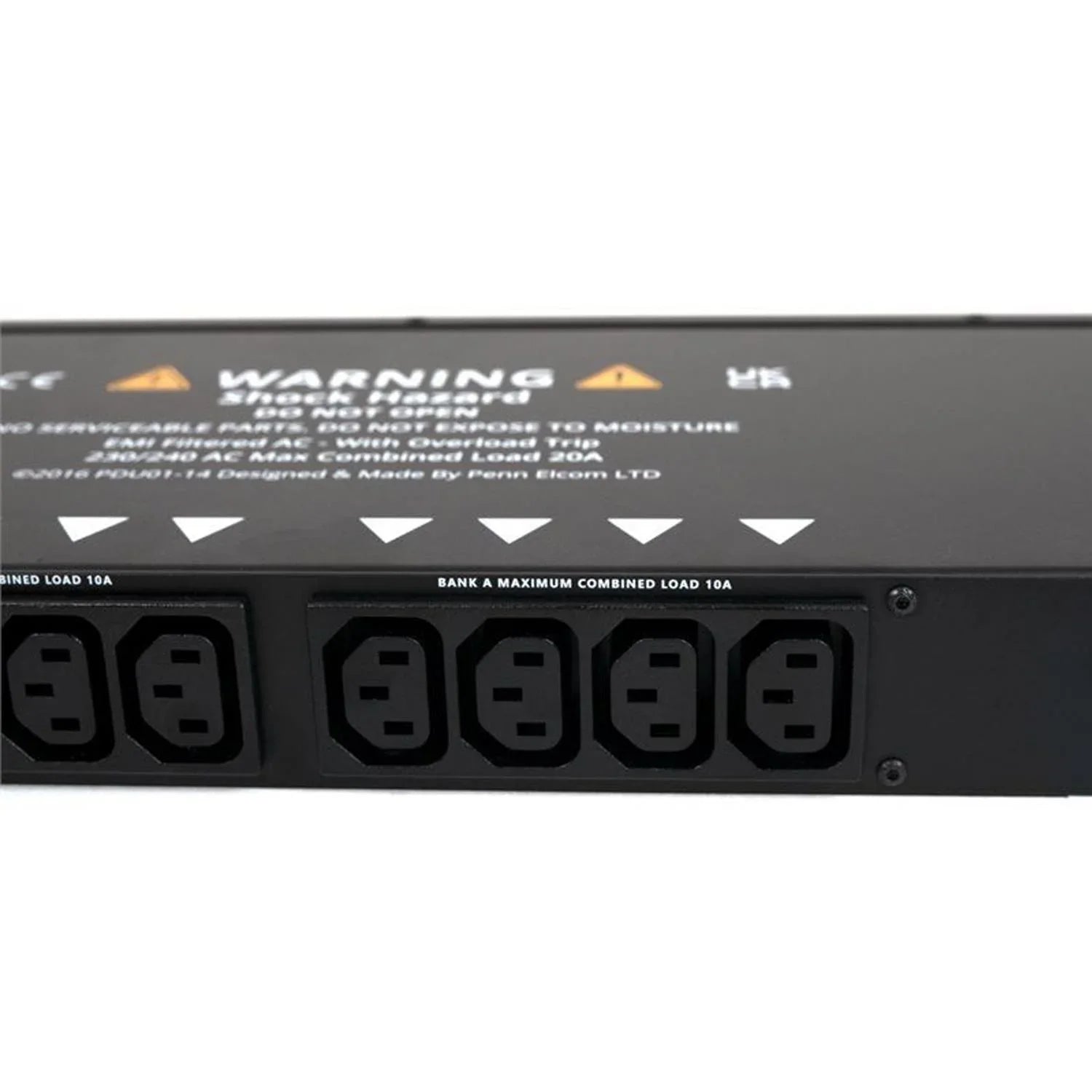 Penn Elcom PDU01-14 1U Rack Mounting PDU with Surge Protection & EMI Filter - DY Pro Audio