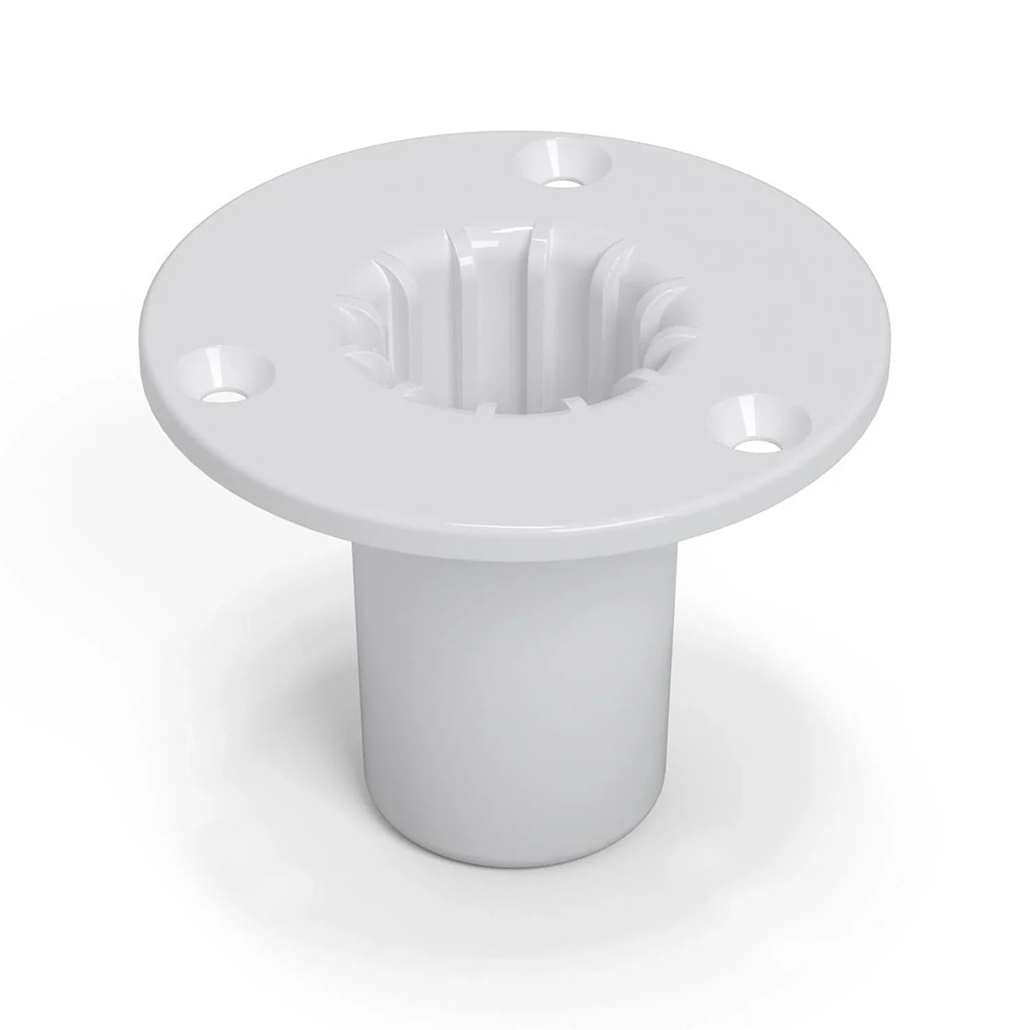 Penn Elcom White Die-Cast Zinc Top Hat for 35mm Poles - DY Pro Audio