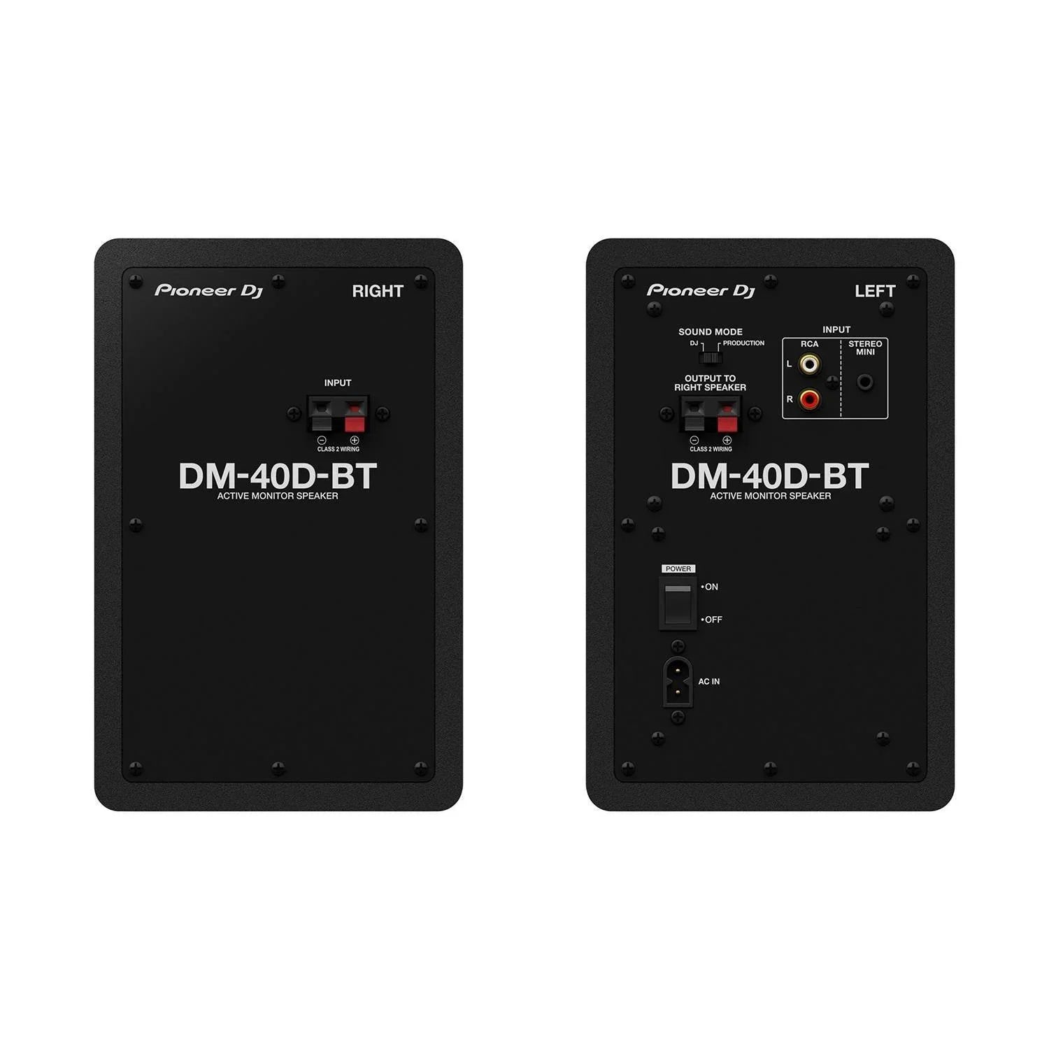 Pioneer DM-40D-BT Black Active Monitors (Pair) - DY Pro Audio