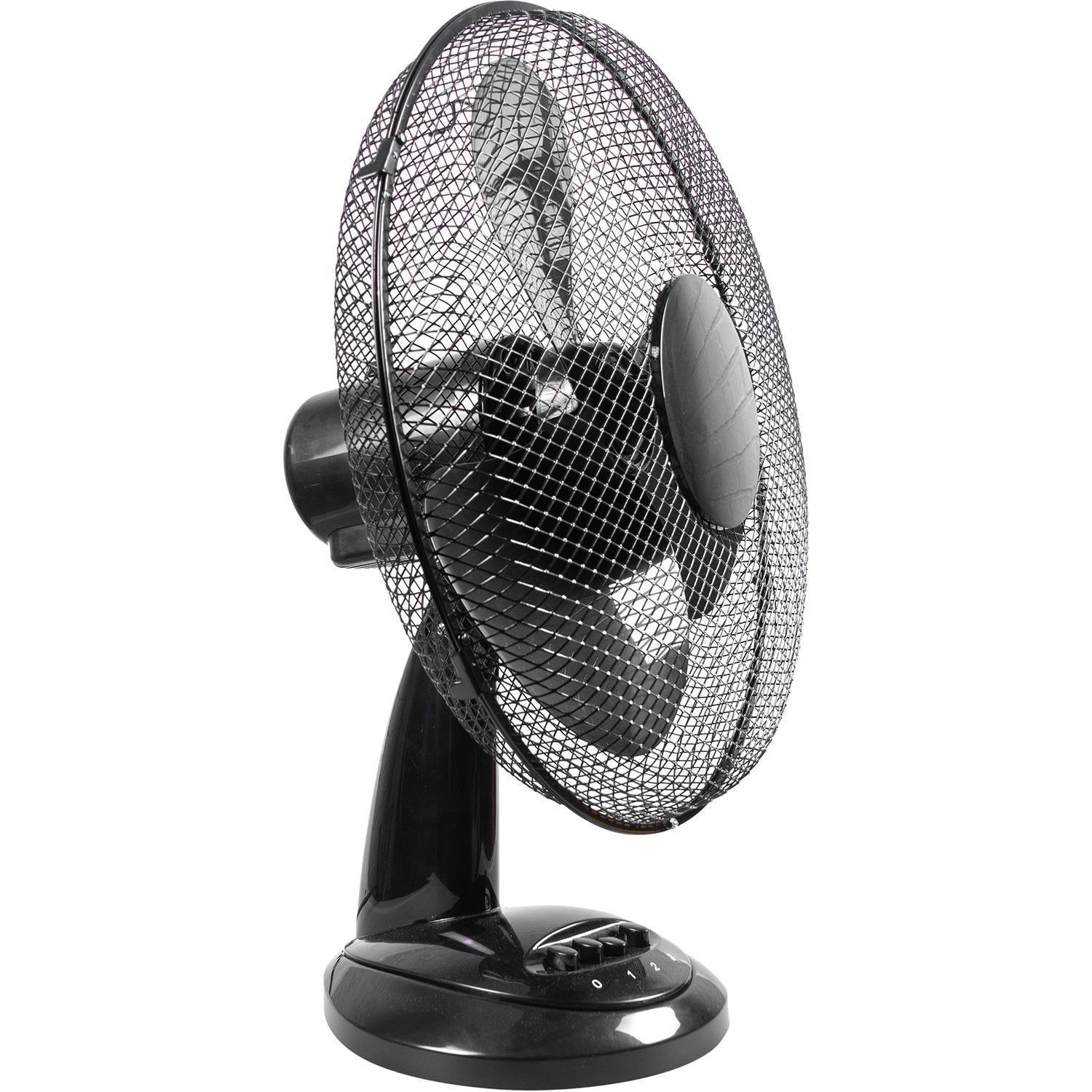 Prem-I-Air 16" 40 cm Black Oscillating Desktop Fan - DY Pro Audio