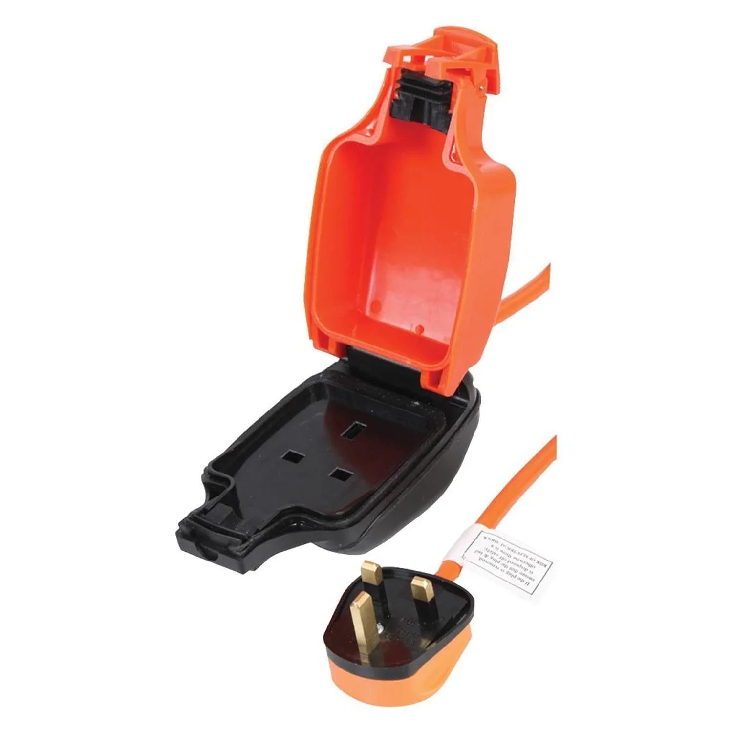 Pro Elec 2M Outdoor Mains Extension Lead with 1-Gang Socket IP54 - DY Pro Audio