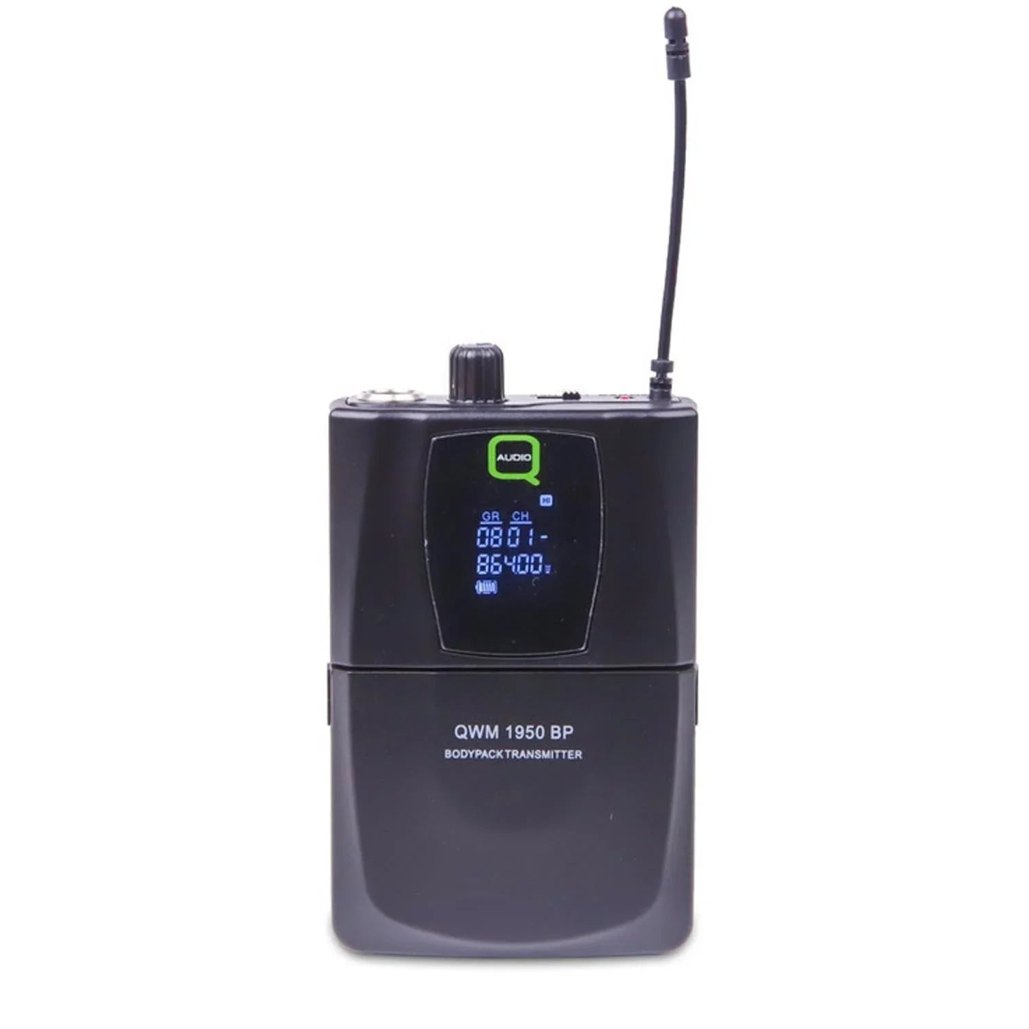 Q-Audio QWM 1950 HH+BP UHF Dual Channel Antenna Diversity Handheld + Beltpack Wireless System (606.5-613.5 MHz) - DY Pro Audio