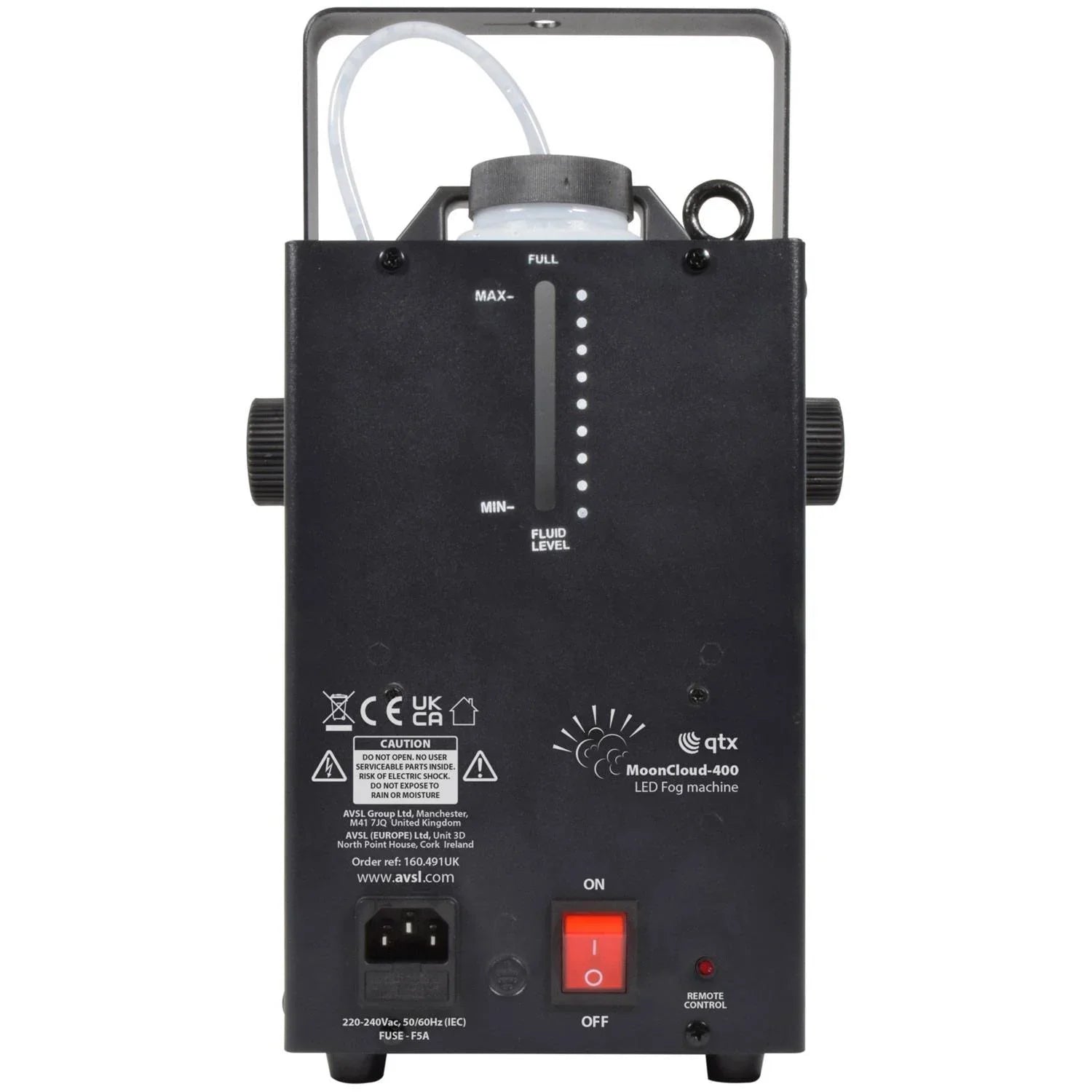 QTX Moon Cloud Compact 400w LED Fog Machine with RGB Moonflower Effect - DY Pro Audio