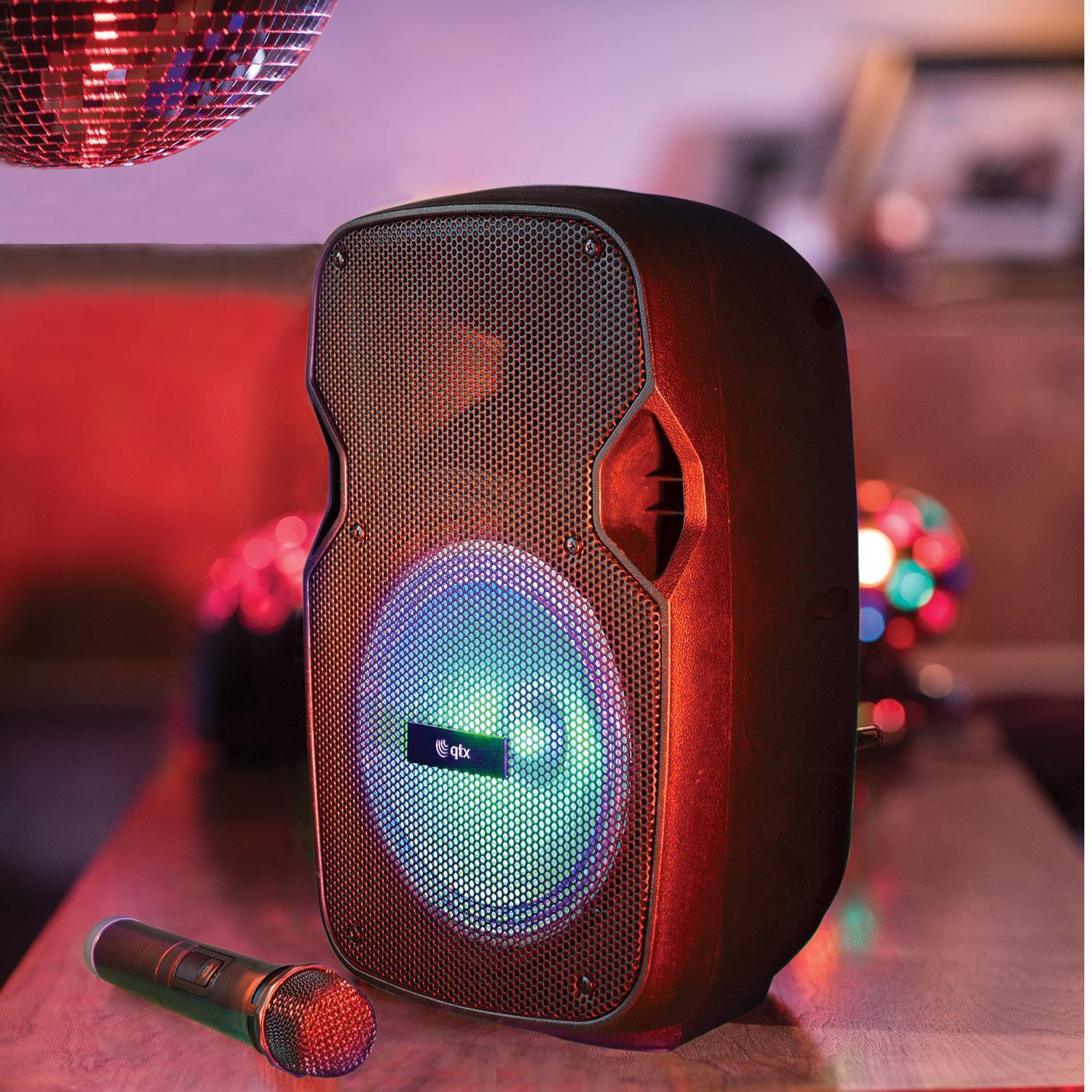 QTX PAL8 Portable PA Speaker with LEDs - DY Pro Audio