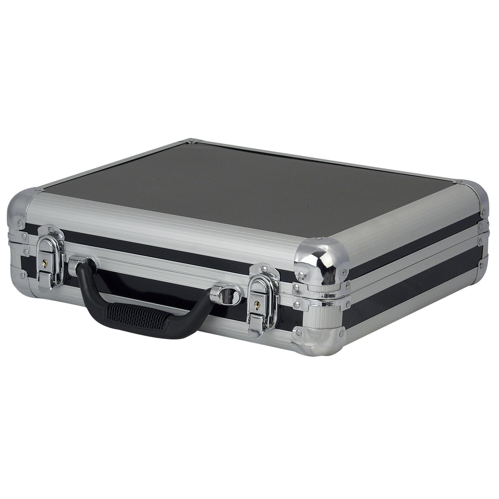 Showgear Flight Case for 7 Microphones With accessory compartment and preformed foam - DY Pro Audio