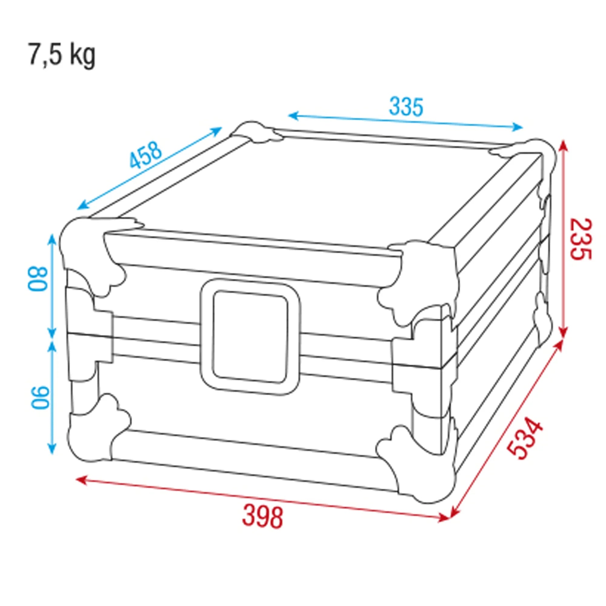 Showgear Flight Case for Pioneer DJM-mixer - DY Pro Audio