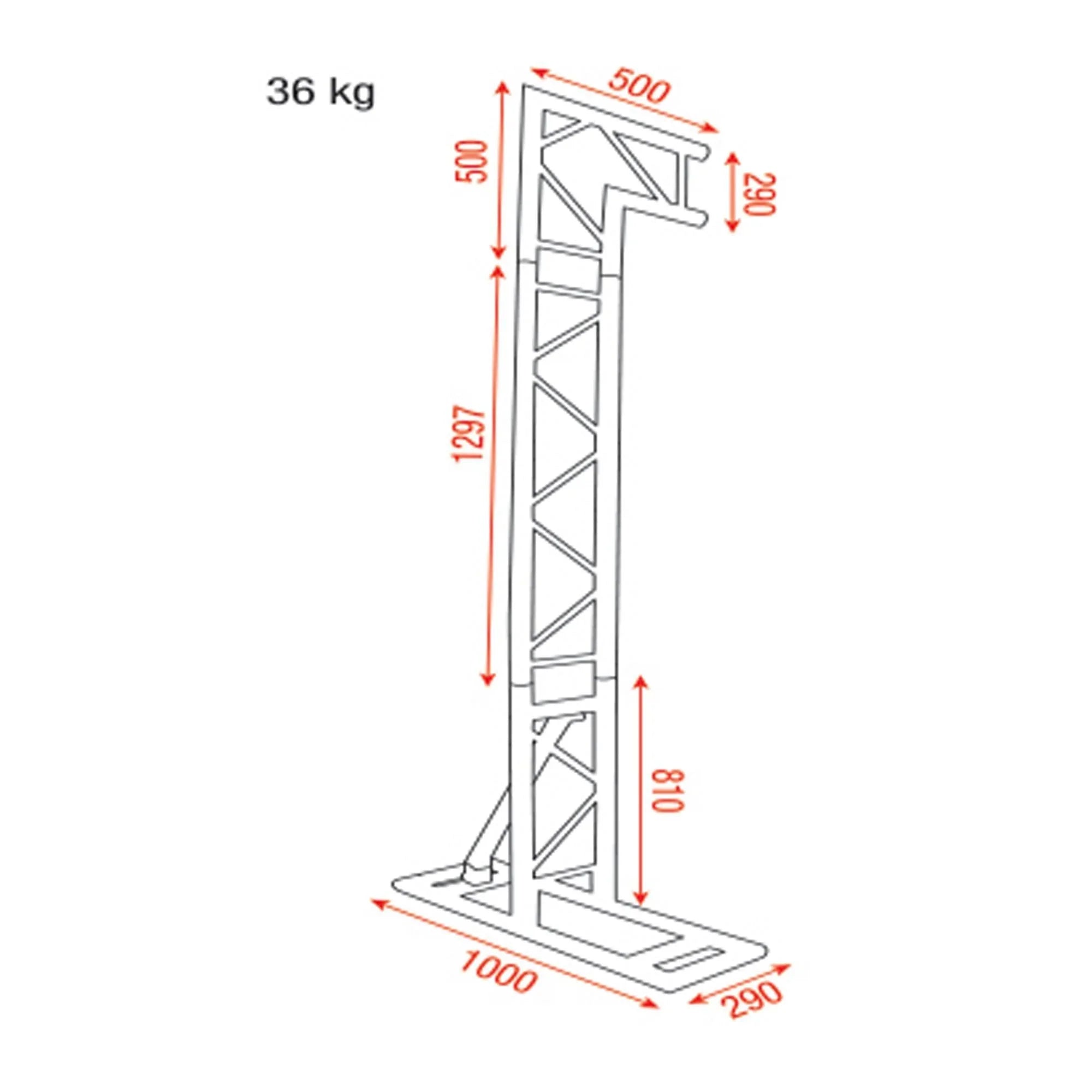 Showgear Mobile DJ Truss Stand - DY Pro Audio