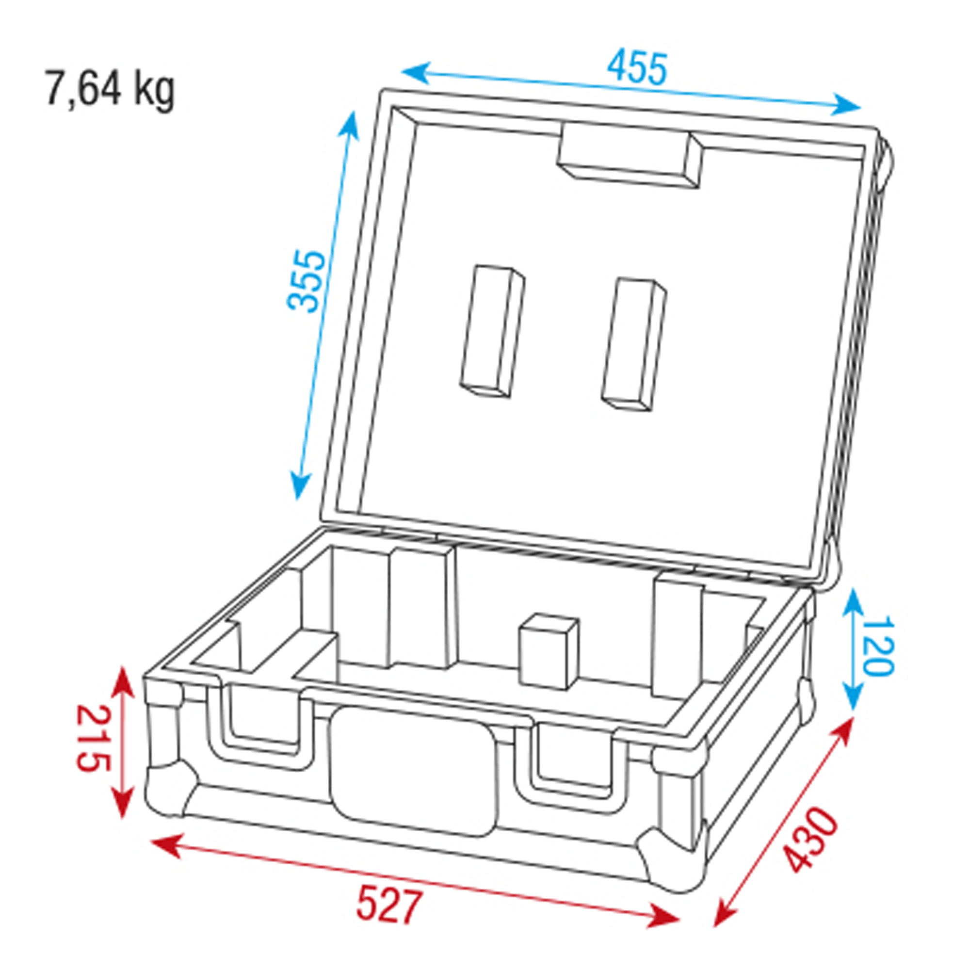Showgear Turntable Case With protective foam - DY Pro Audio