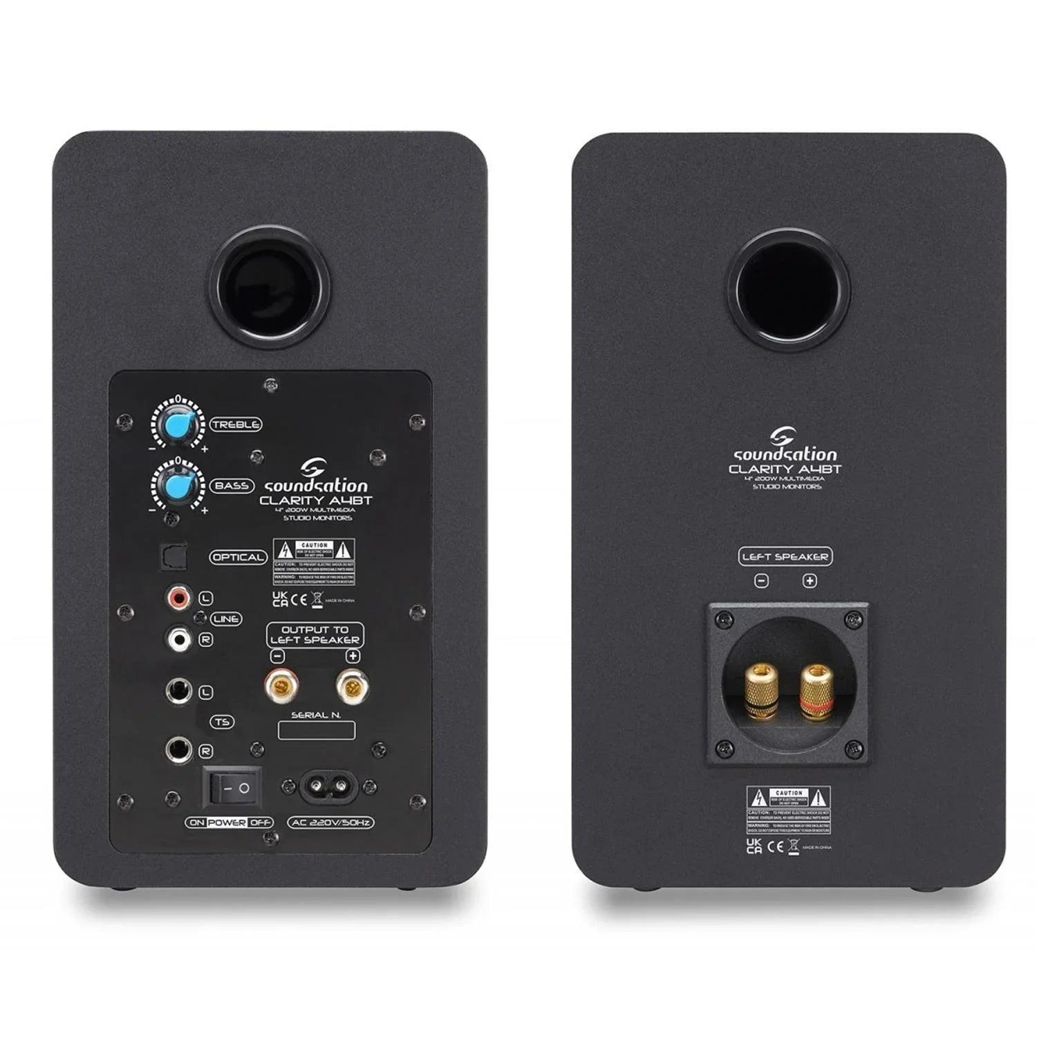 Soundsation Clarity A4BT 4" Studio Monitor Speakers - DY Pro Audio