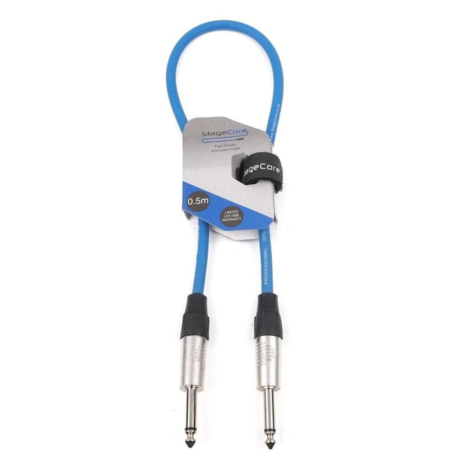 Stagecore 0.5m Blue Jack to Jack Lead - DY Pro Audio