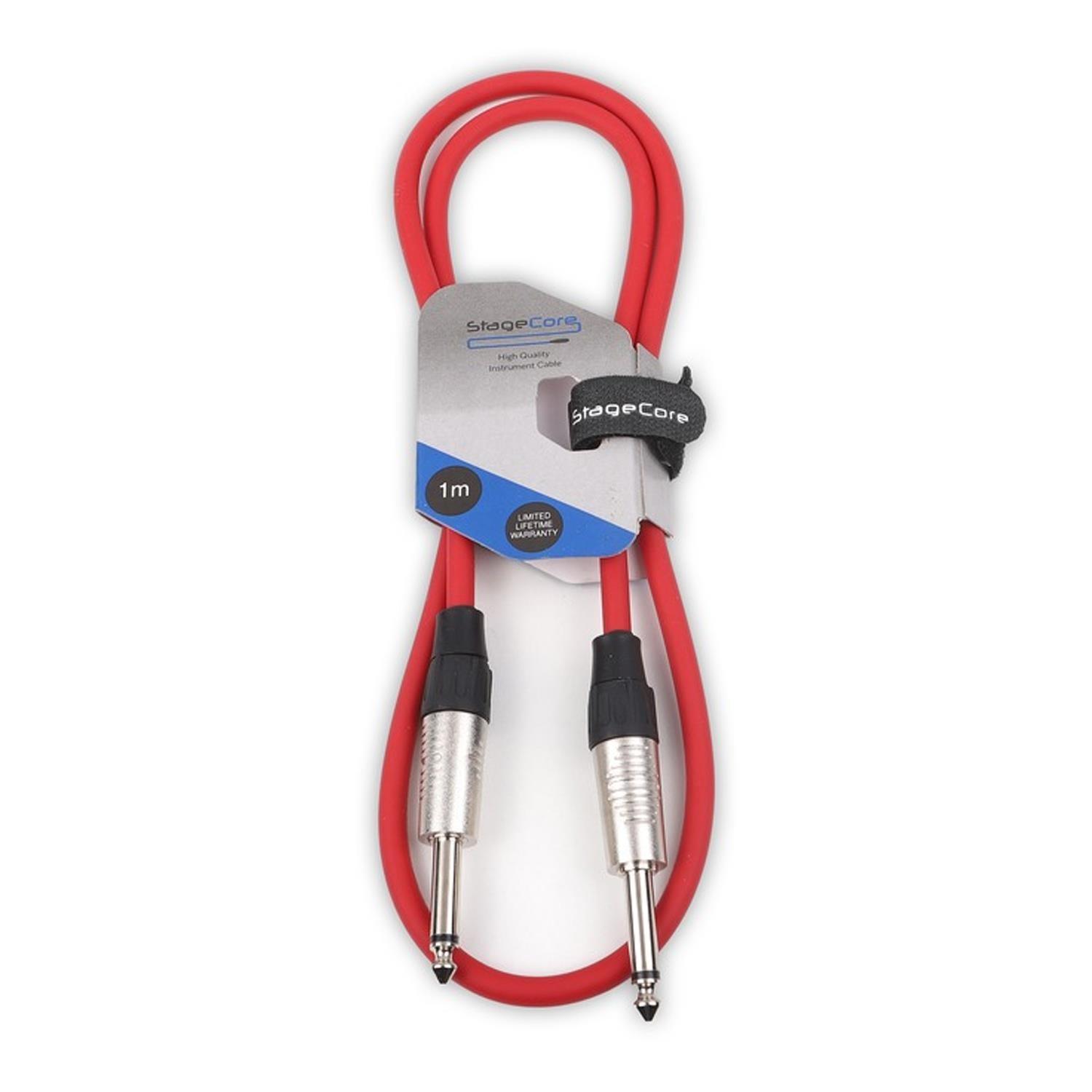 Stagecore 1M Red Jack to Jack Lead - DY Pro Audio