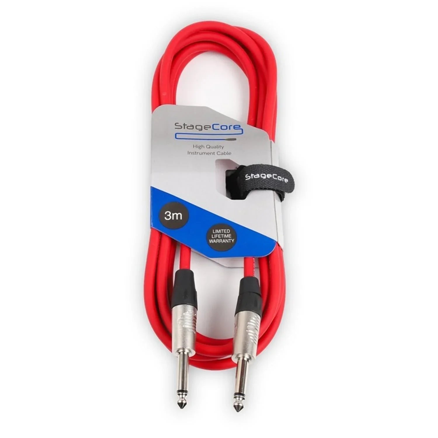 Stagecore 3m Red Jack to Jack Lead - DY Pro Audio