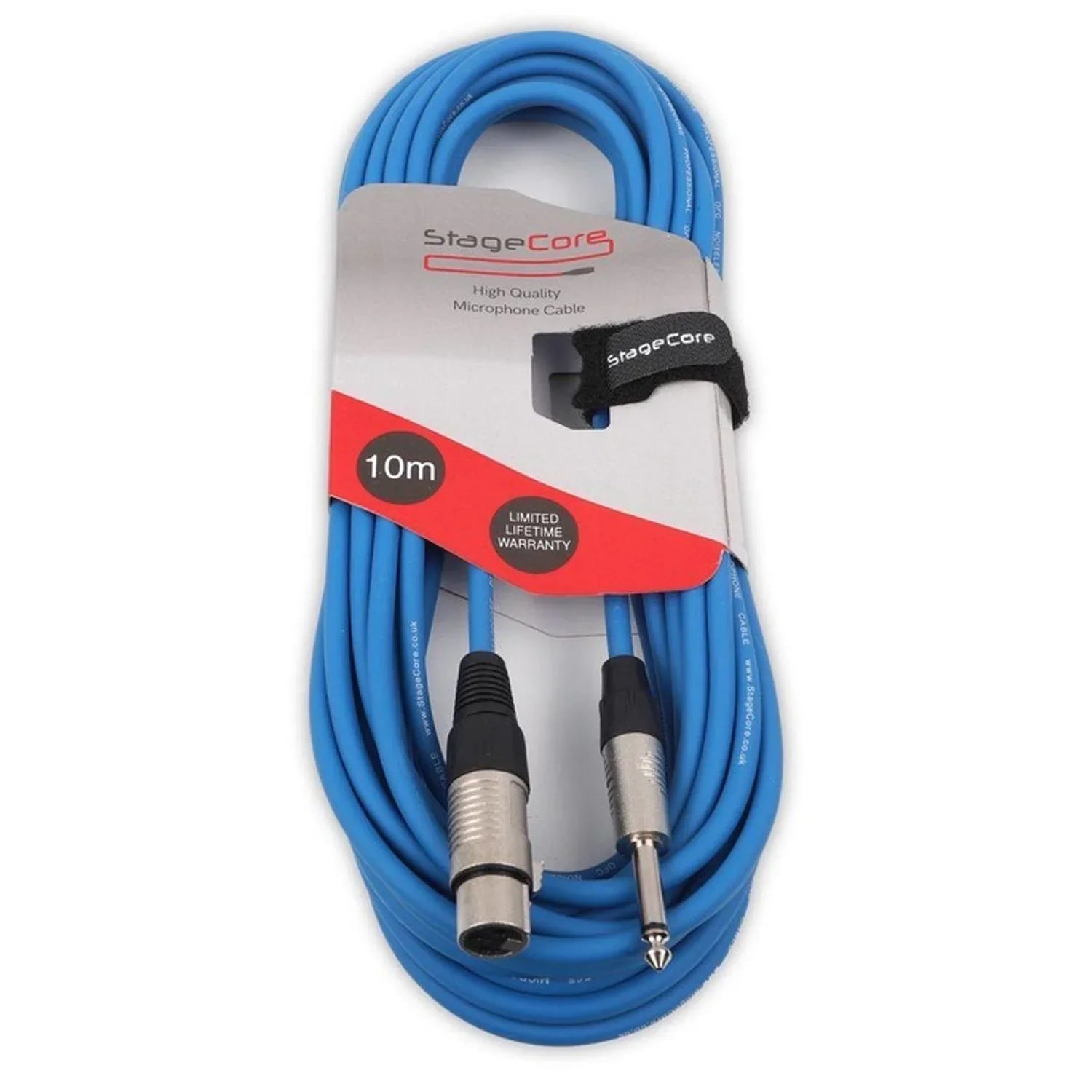 Stagecore CORE 300 10m Blue Female XLR to 6.35mm Mono Jack Cable - DY Pro Audio