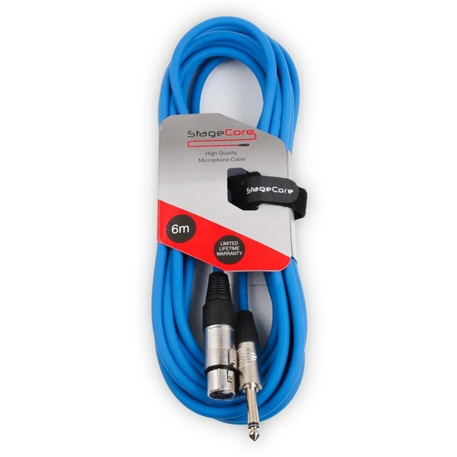Stagecore CORE 300 6m Blue Female XLR to 6.35mm Mono Jack Cable - DY Pro Audio