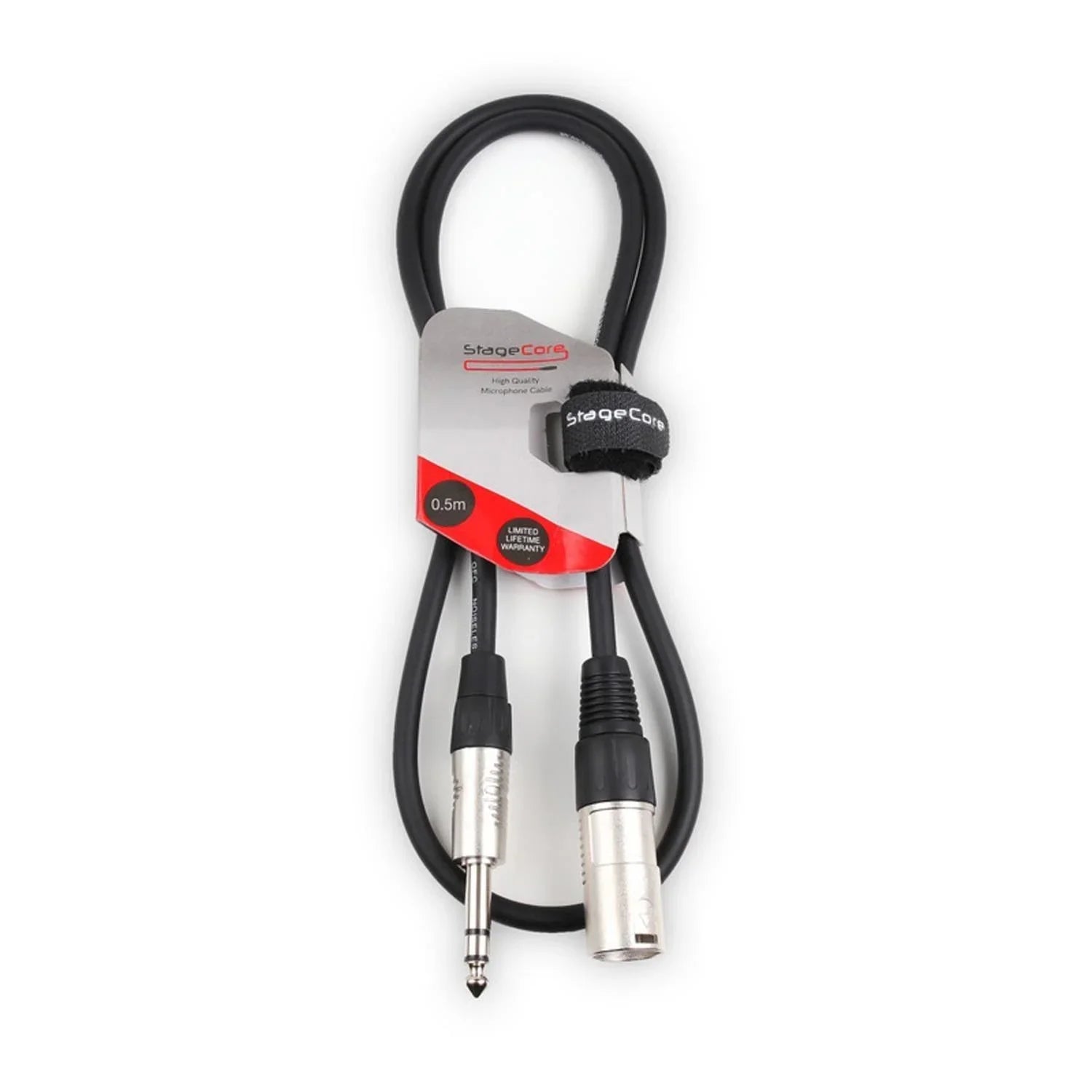 Stagecore Core163 0.5m Male XLR to 6.35mm Stereo Jack Plug - DY Pro Audio